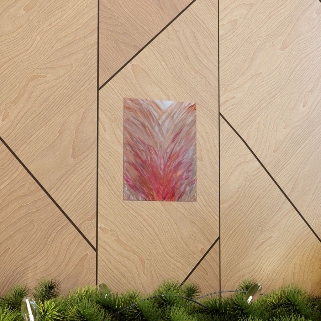 Blush Feathers - Matte Poster