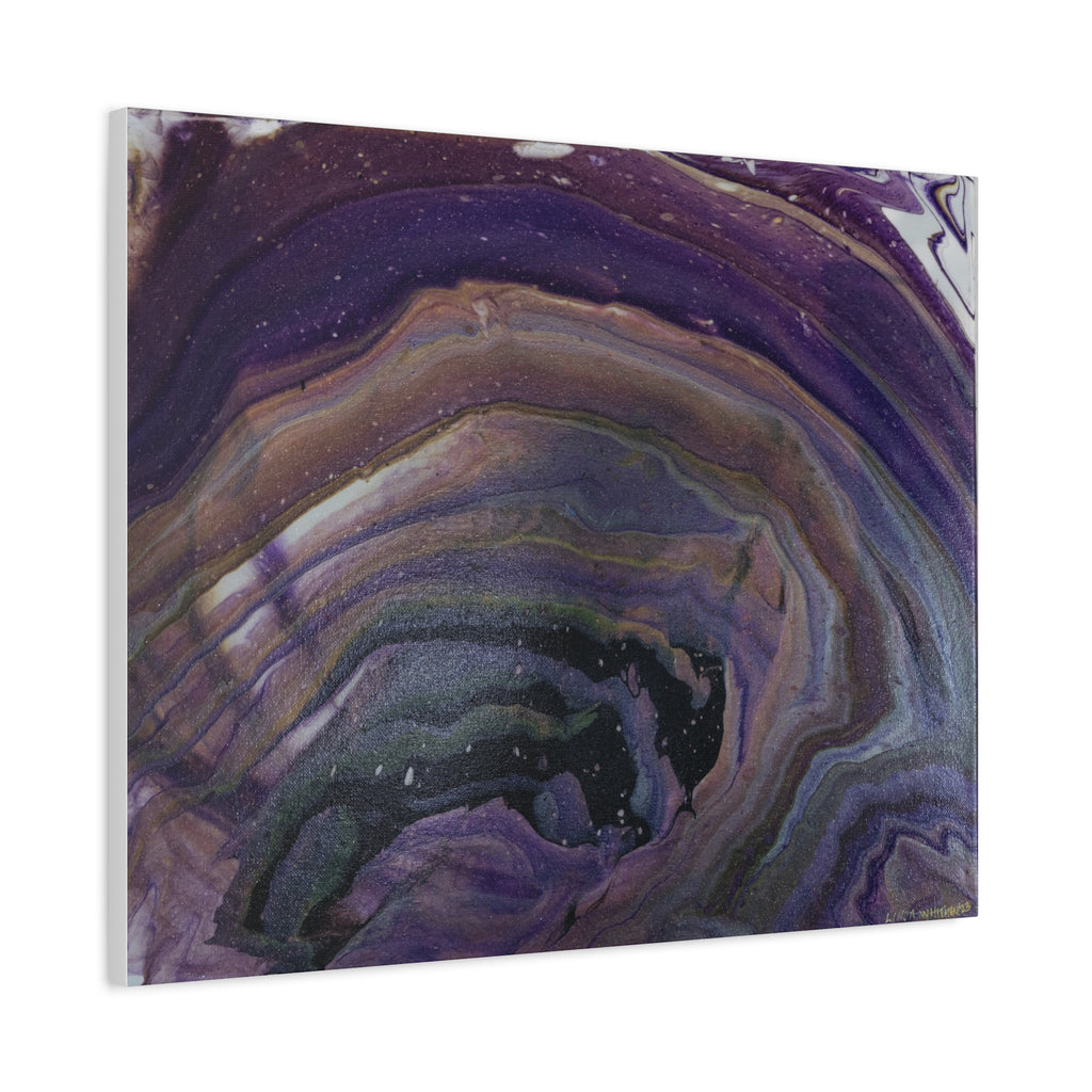 Purple Agate — Stretched Canvas