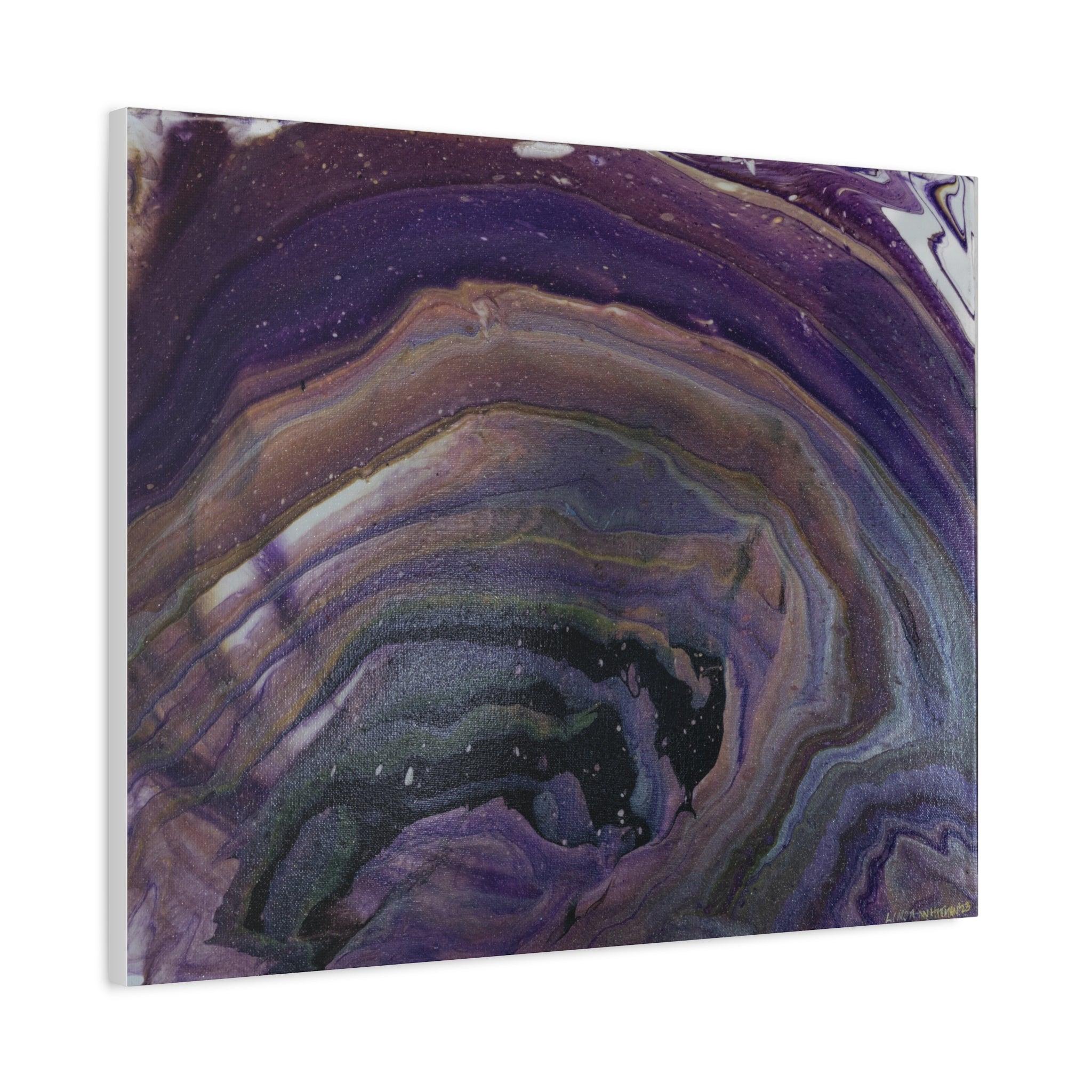 Purple Agate — Stretched Canvas
