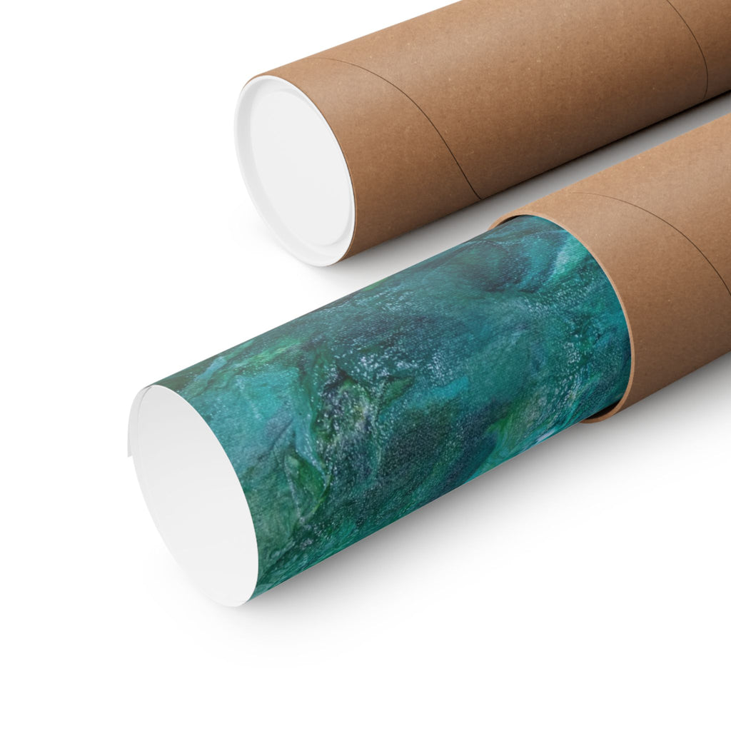 Green Vortex - Matte Horizontal Poster