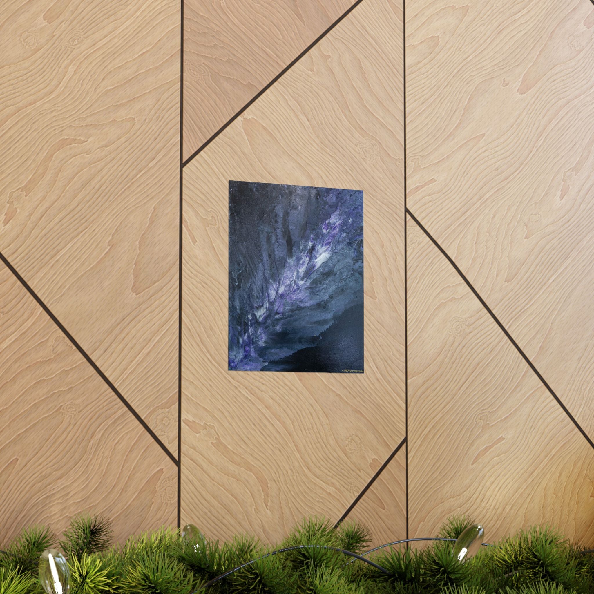 Purple Nebula - Matte Poster