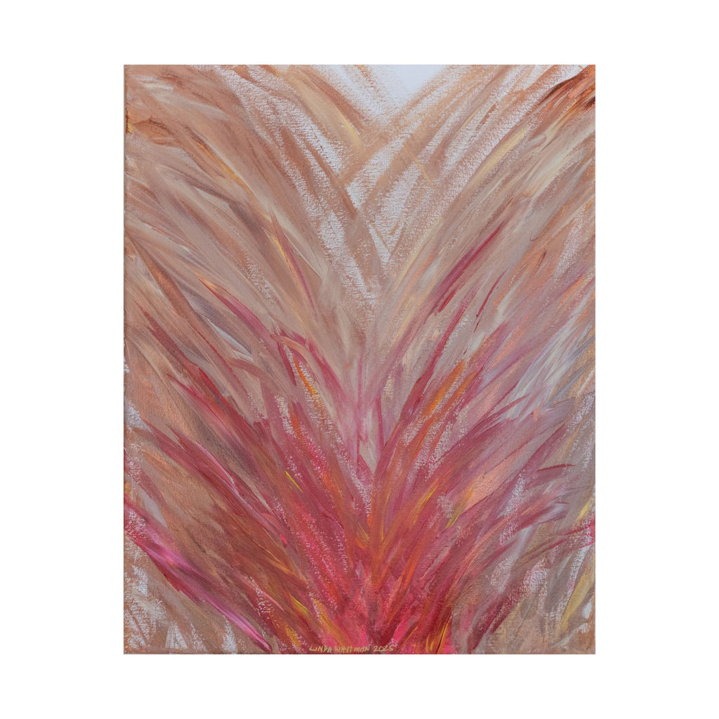 Blush Feathers - Matte Poster