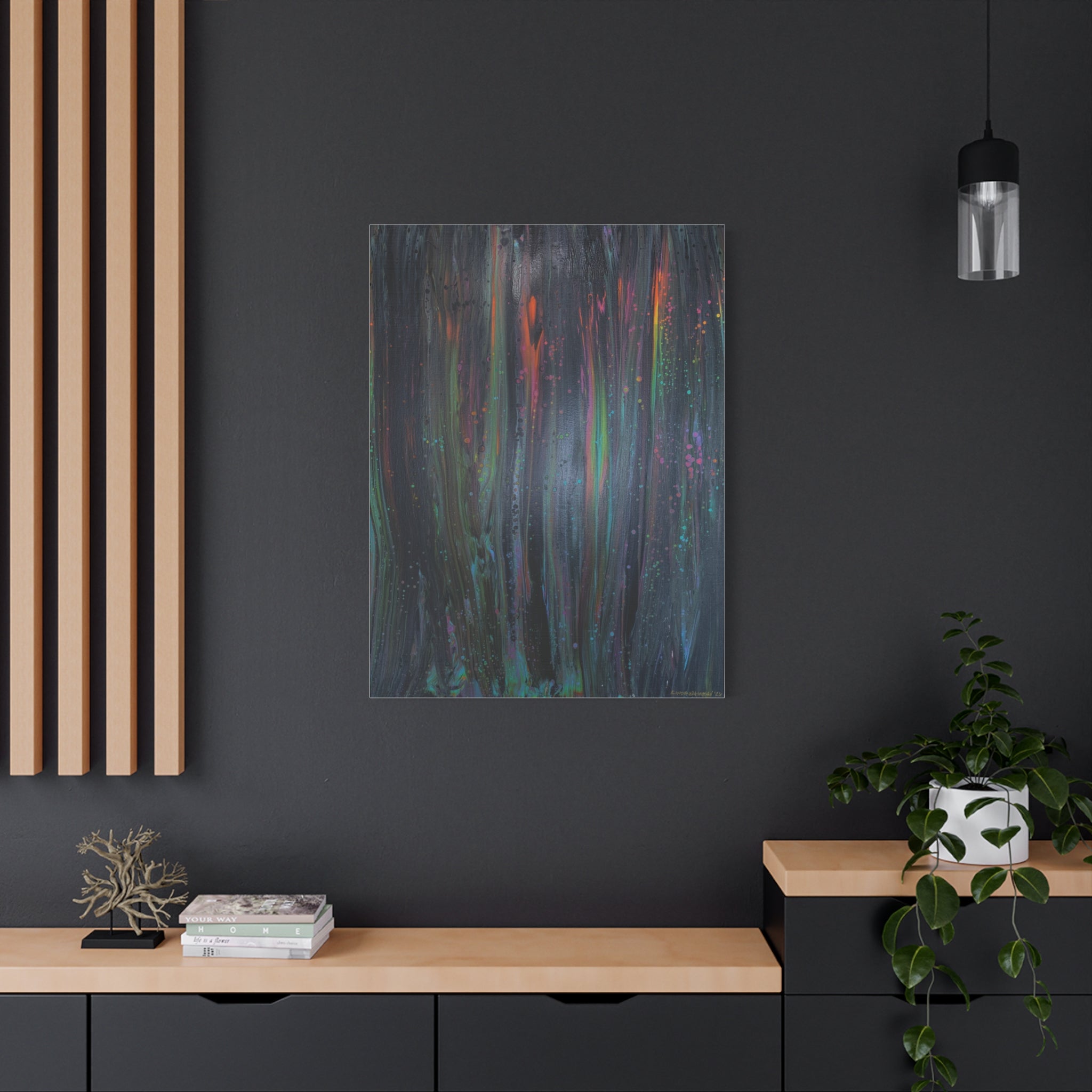 Rainbow Drip  — Stretched Canvas