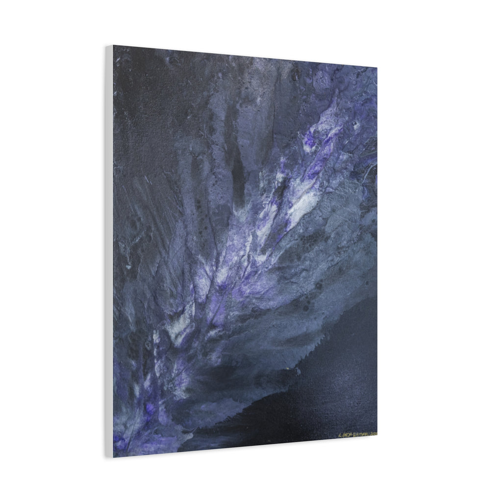 Purple Nebula — Matte Stretched Wall Art