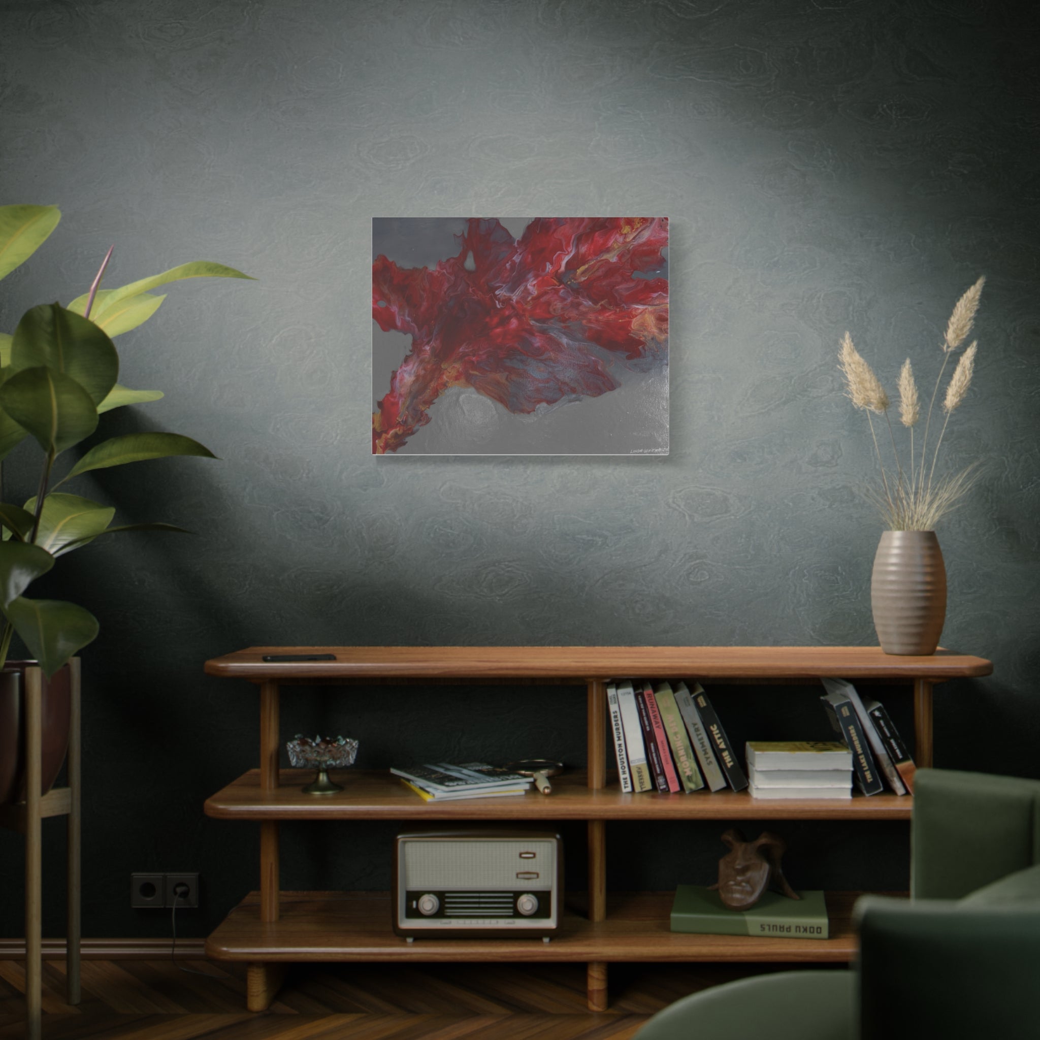 Stormy Embers Burst – Matte Stretched Wall Print