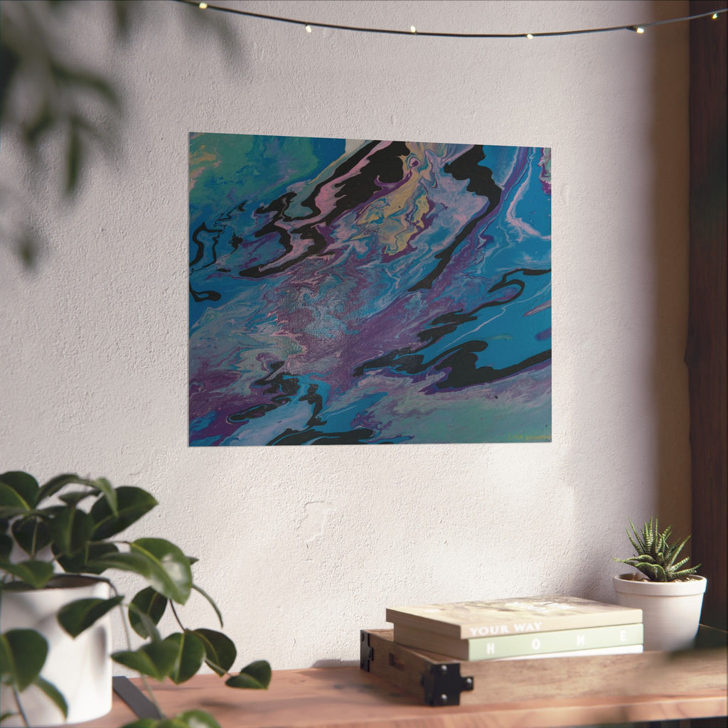 Ocean Swirl - Matte Poster