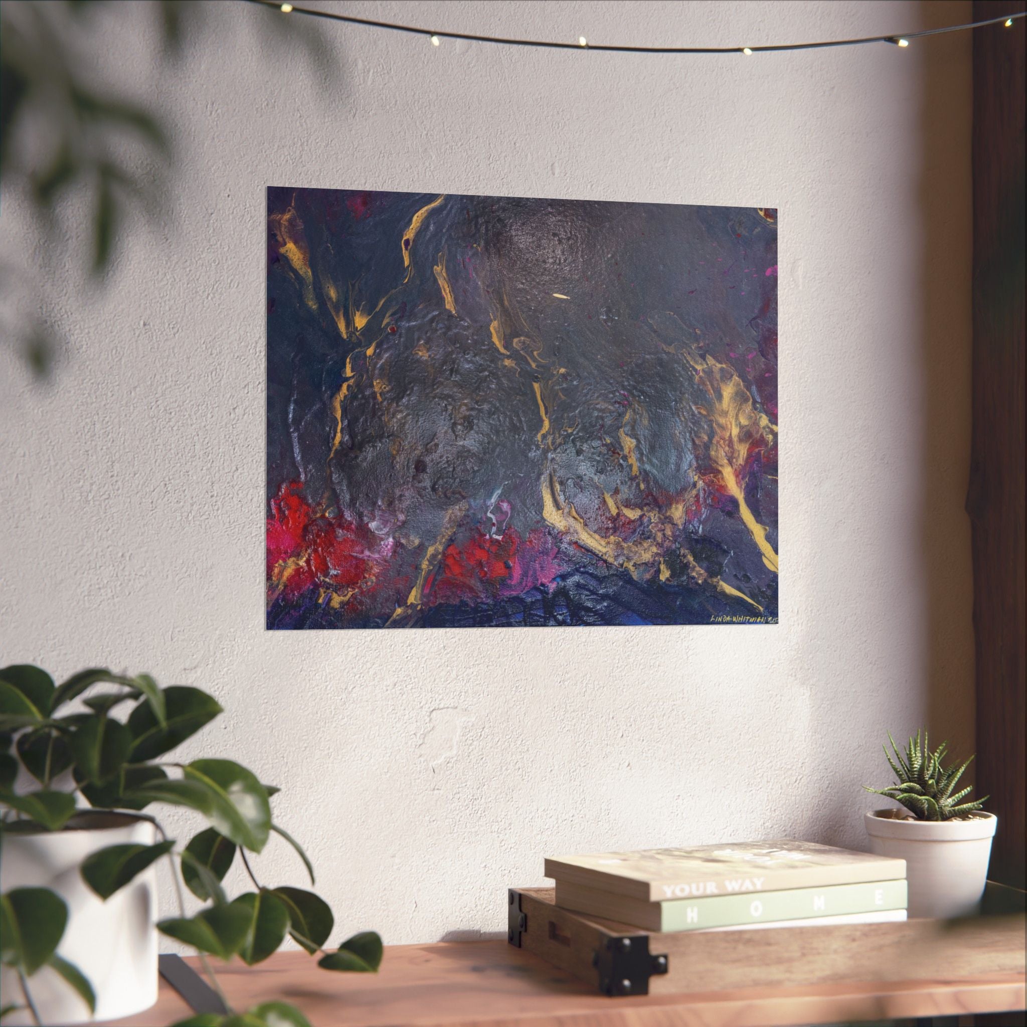 Dark Ocean - Texture Matte Poster