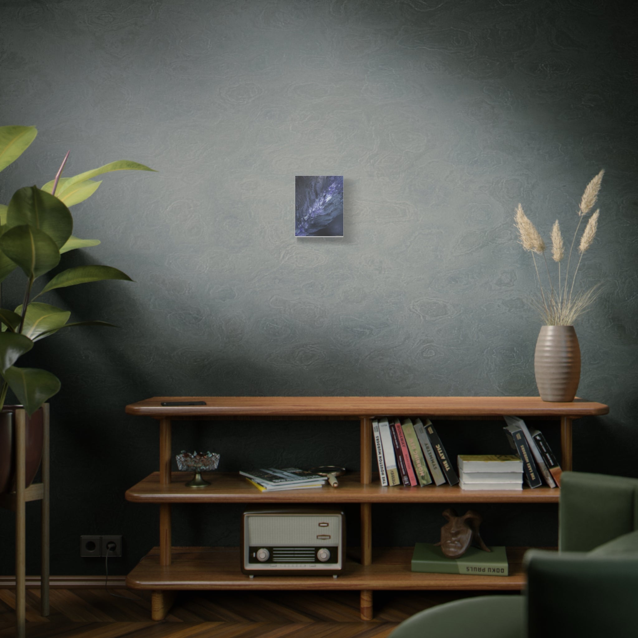 Purple Nebula — Matte Stretched Wall Art