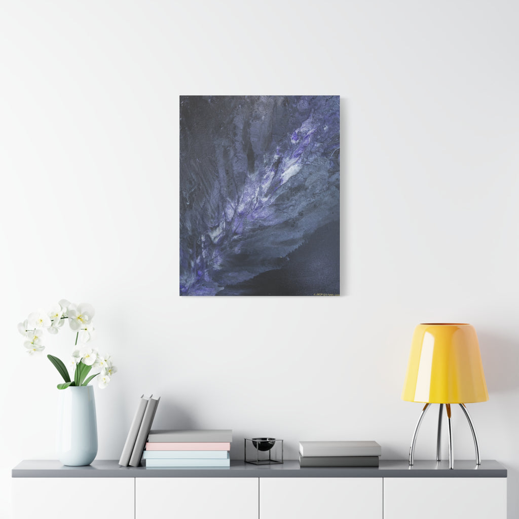 Purple Nebula — Matte Stretched Wall Art