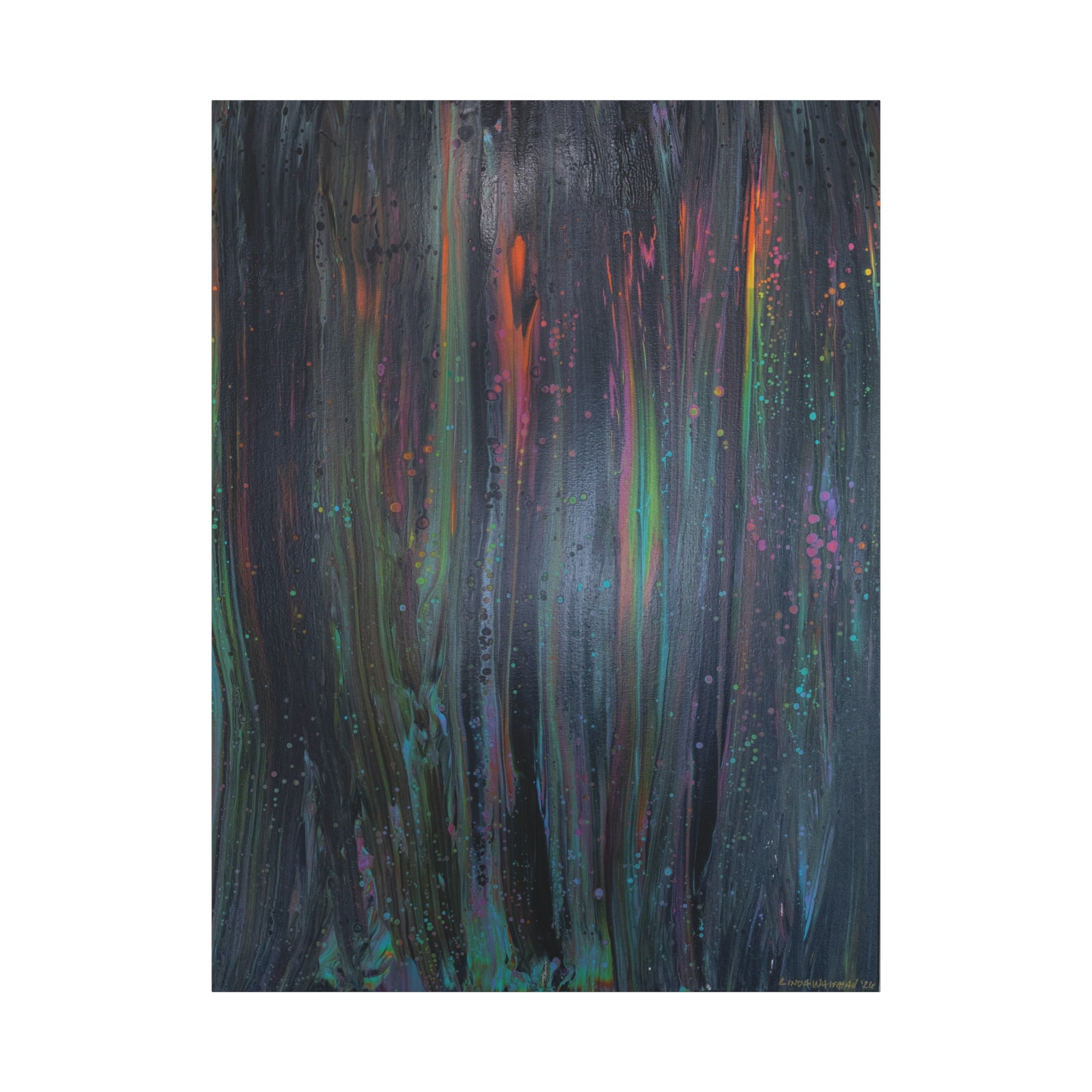 Rainbow Drip  — Stretched Canvas