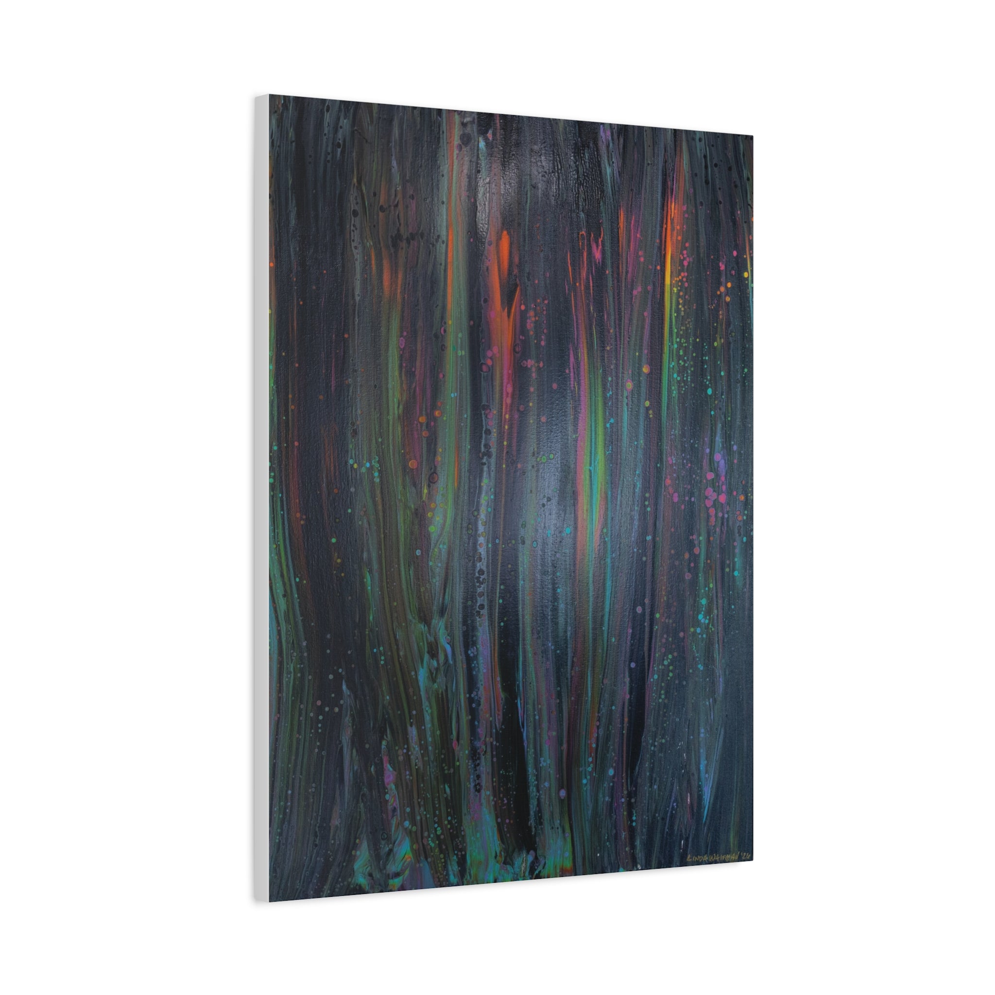 Rainbow Drip  — Stretched Canvas