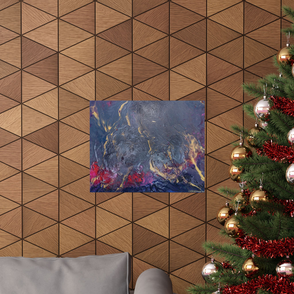Dark Ocean - Texture Matte Poster