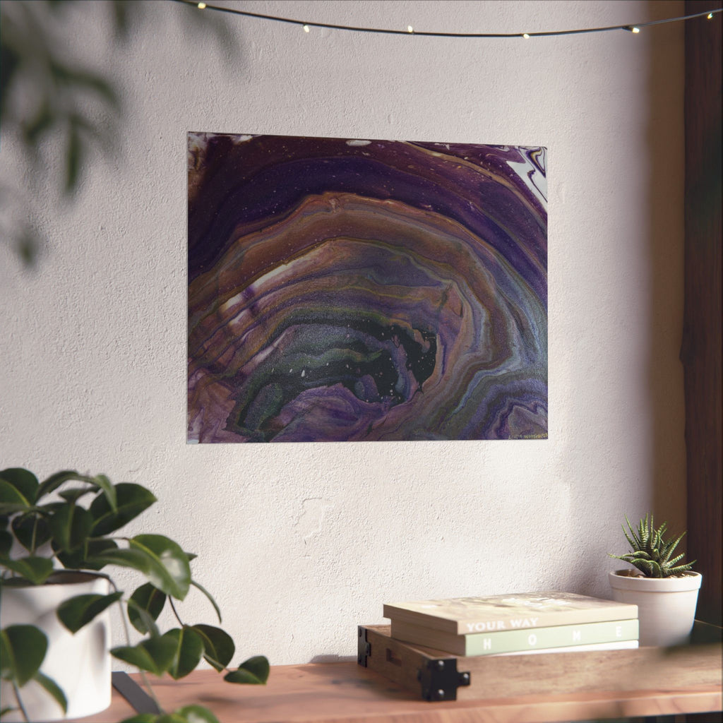 Purple Agate - Matte Poster