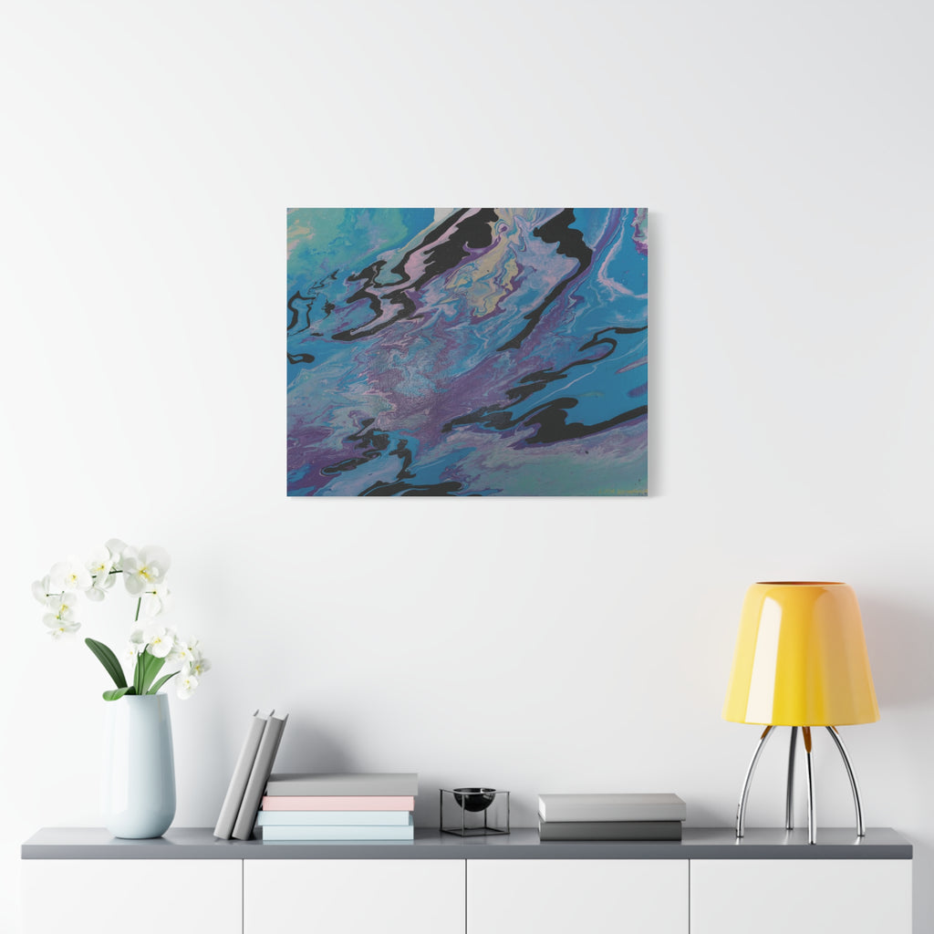 Ocean Swirl – Matte Stretched Canvas