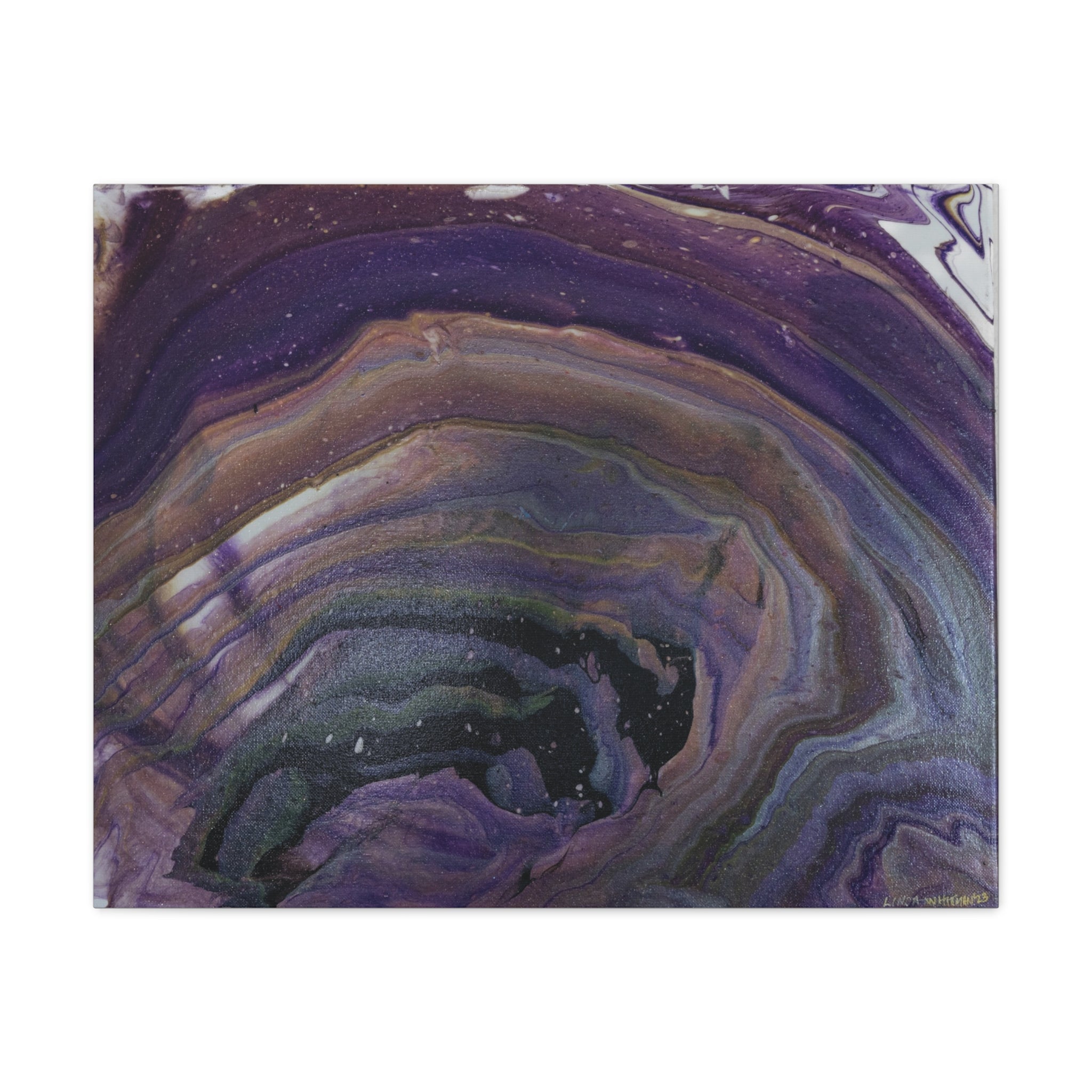 Purple Agate — Stretched Canvas