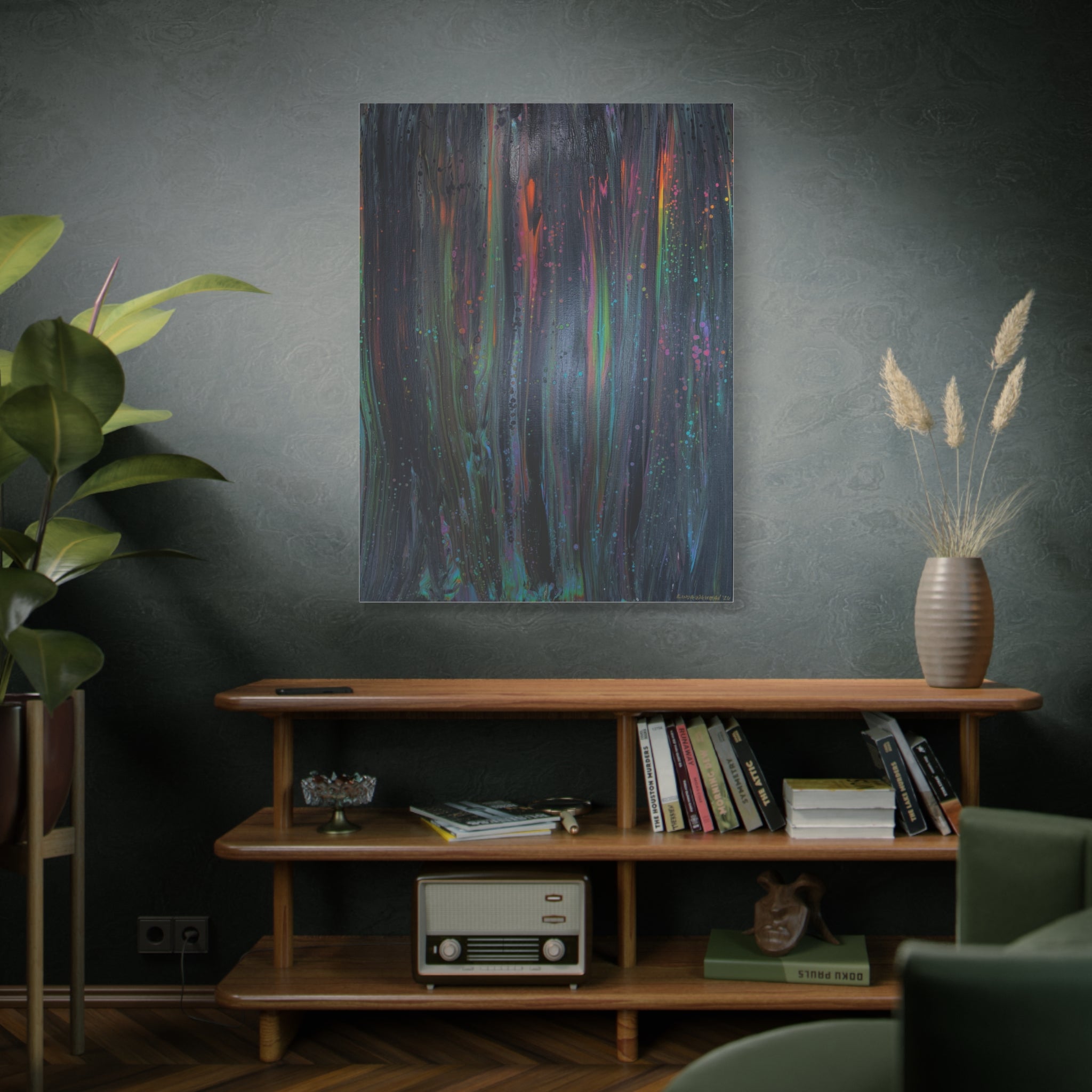 Rainbow Drip  — Stretched Canvas