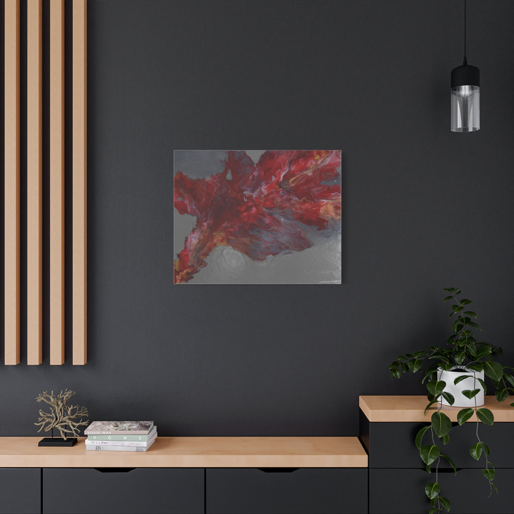 Stormy Embers Burst – Matte Stretched Wall Print