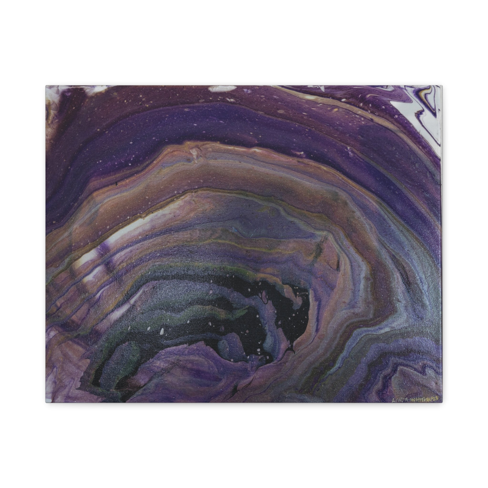 Purple Agate — Stretched Canvas