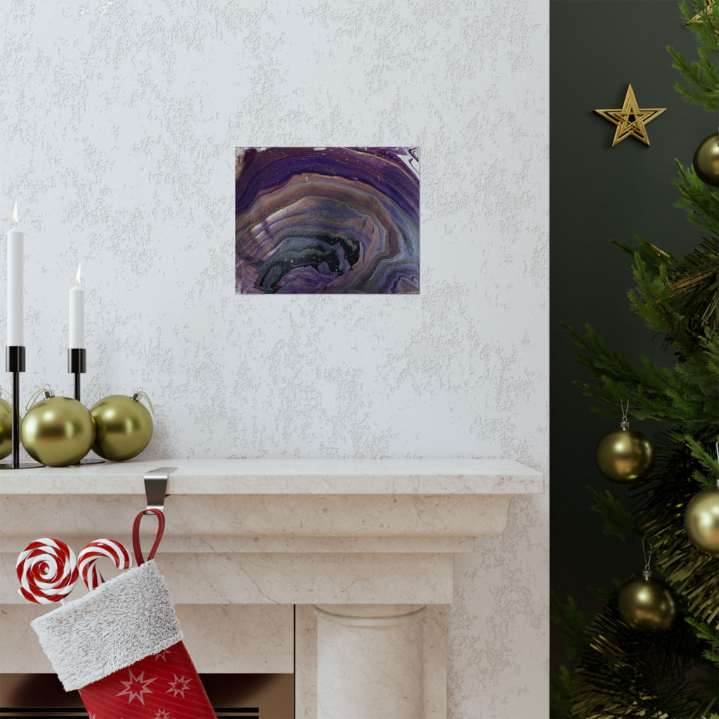 Purple Agate - Matte Poster