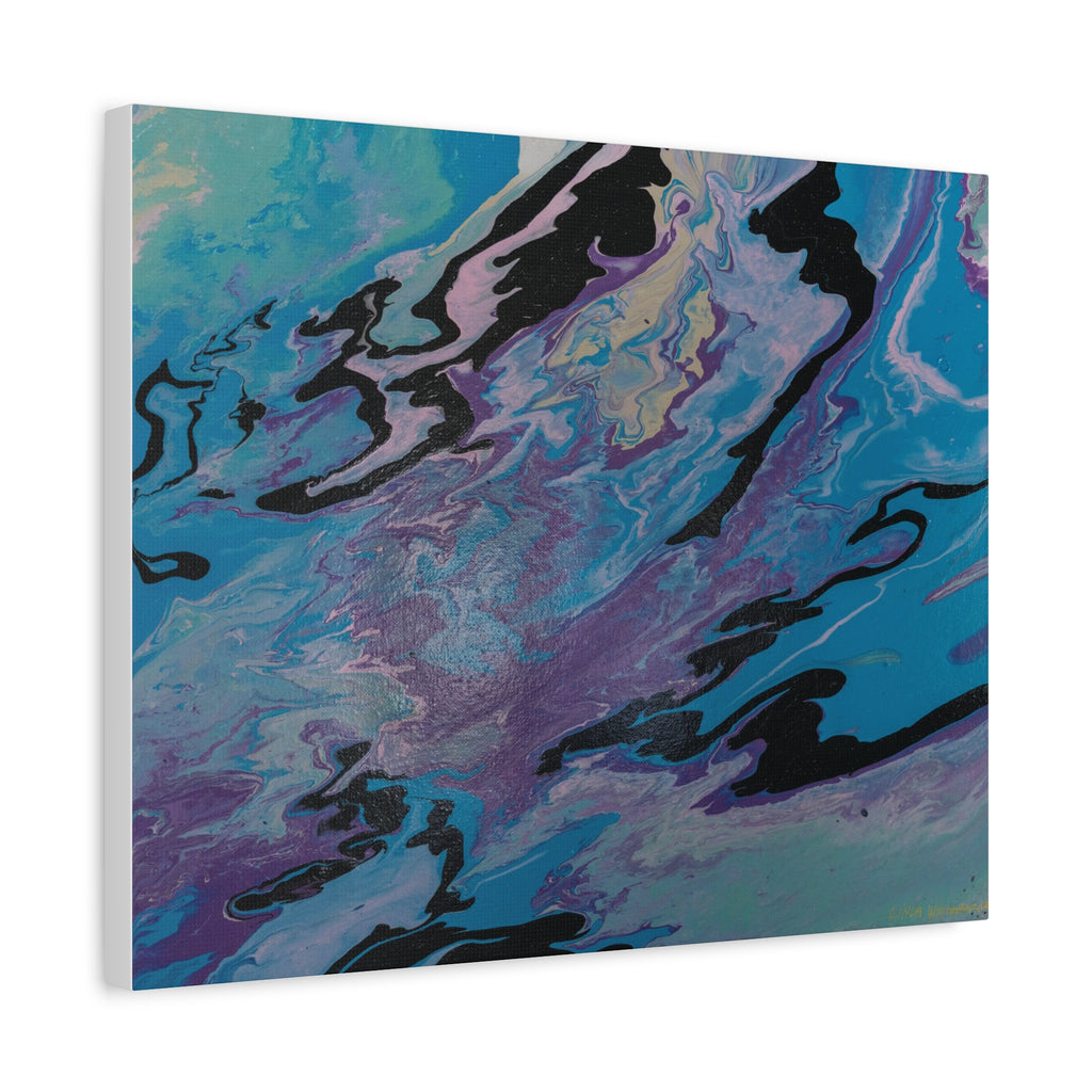 Ocean Swirl – Matte Stretched Canvas