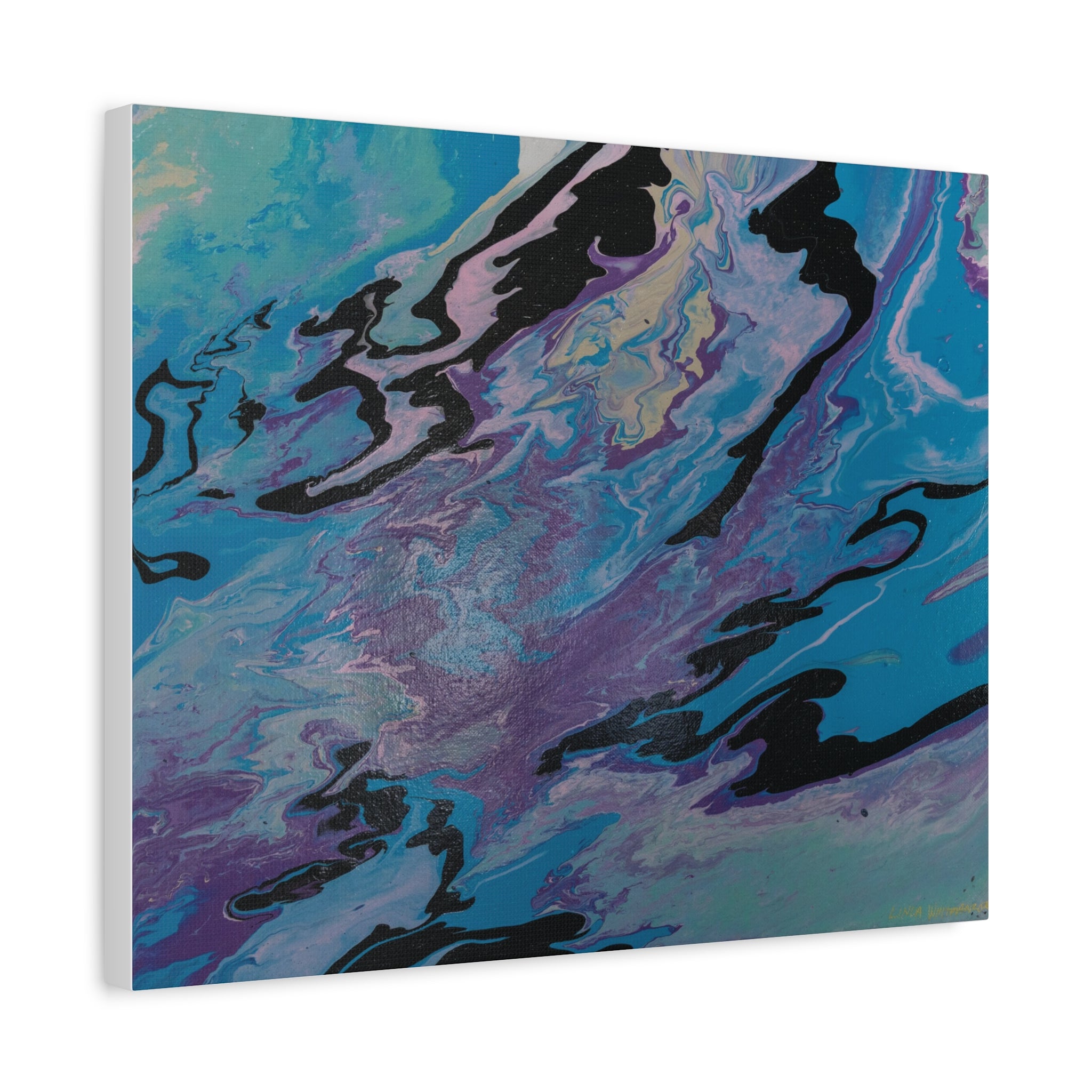 Ocean Swirl – Matte Stretched Canvas