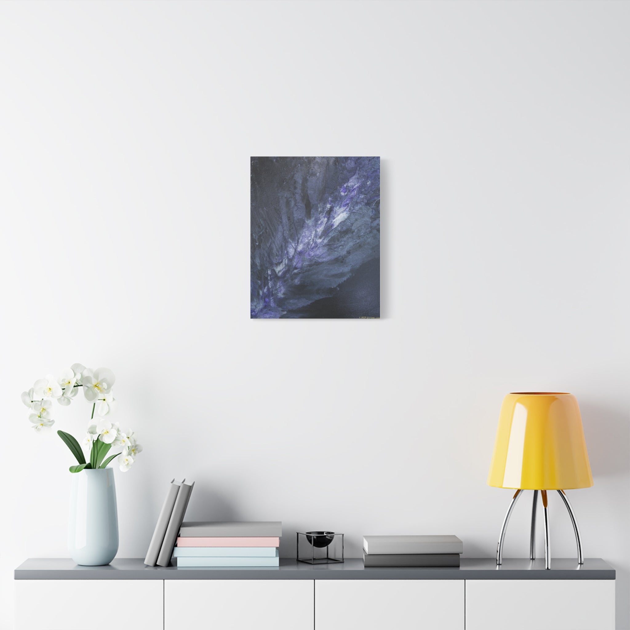 Purple Nebula — Matte Stretched Wall Art