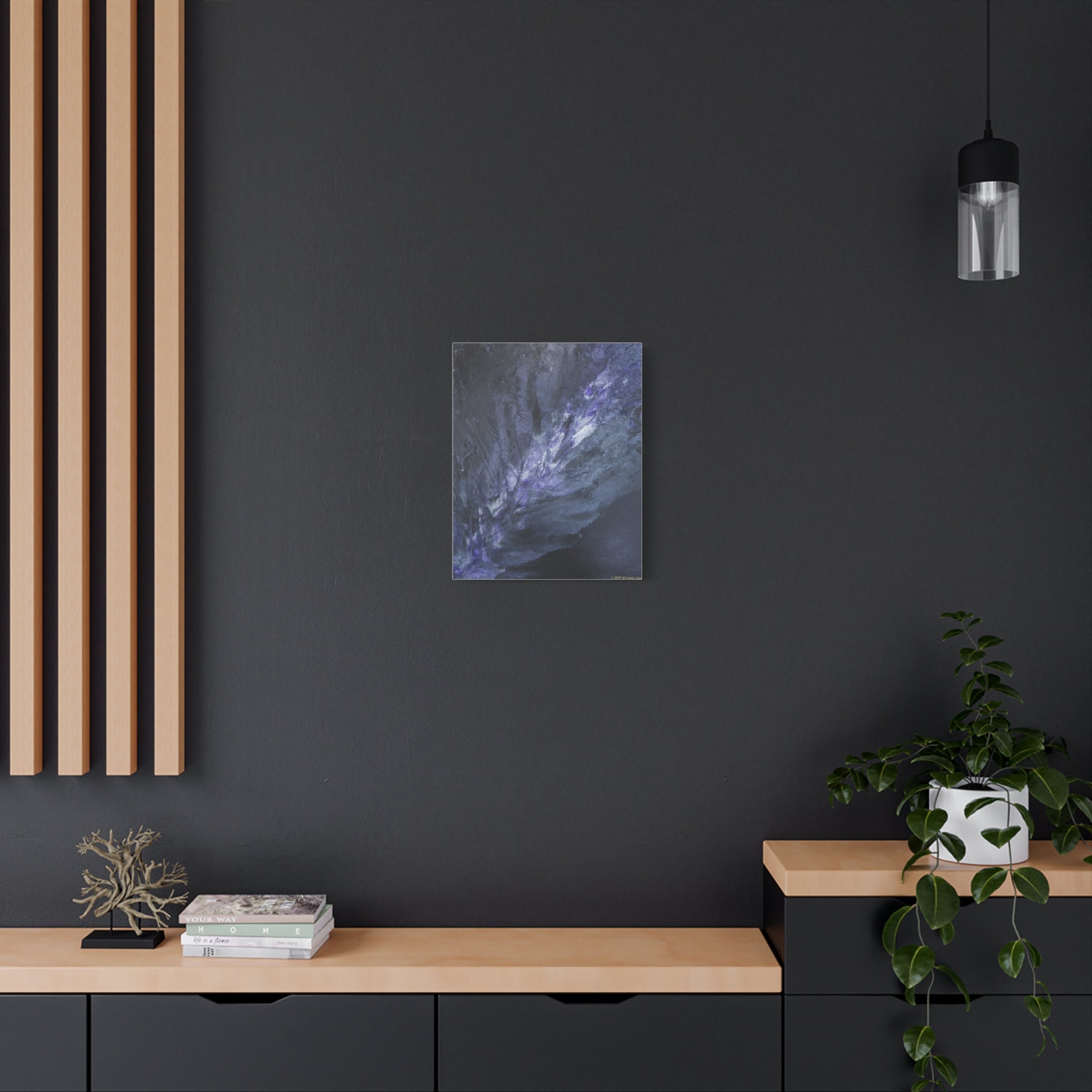 Purple Nebula — Matte Stretched Wall Art