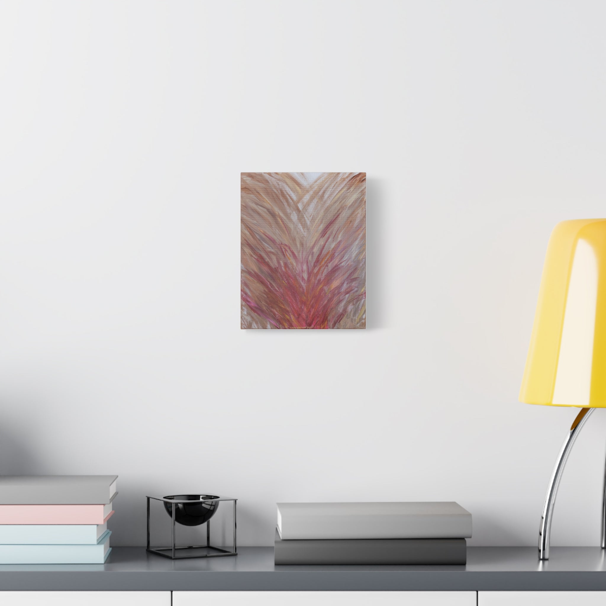 Blush Feathers -  Matte Canvas Print