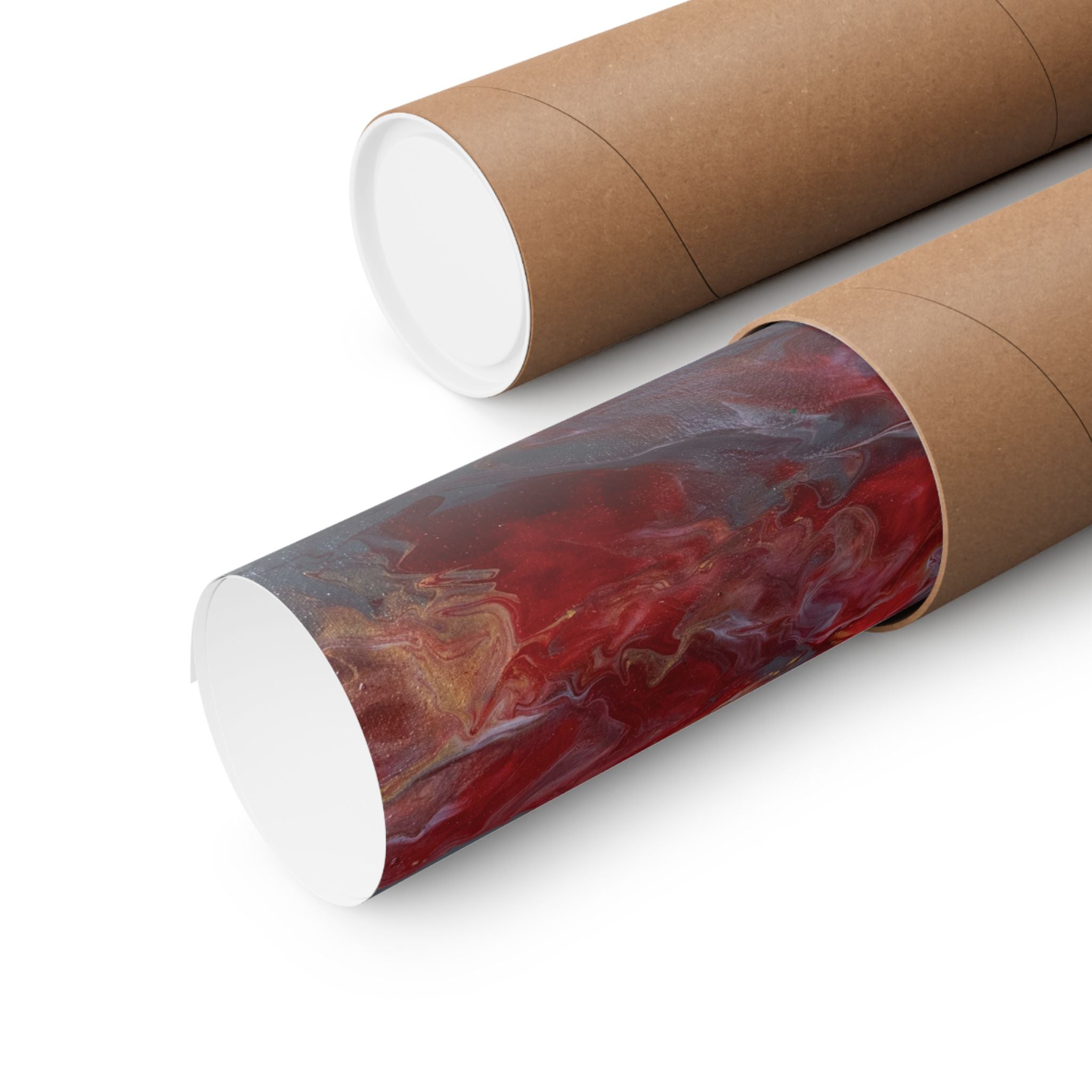 Stormy Embers Burst - Matte Poster