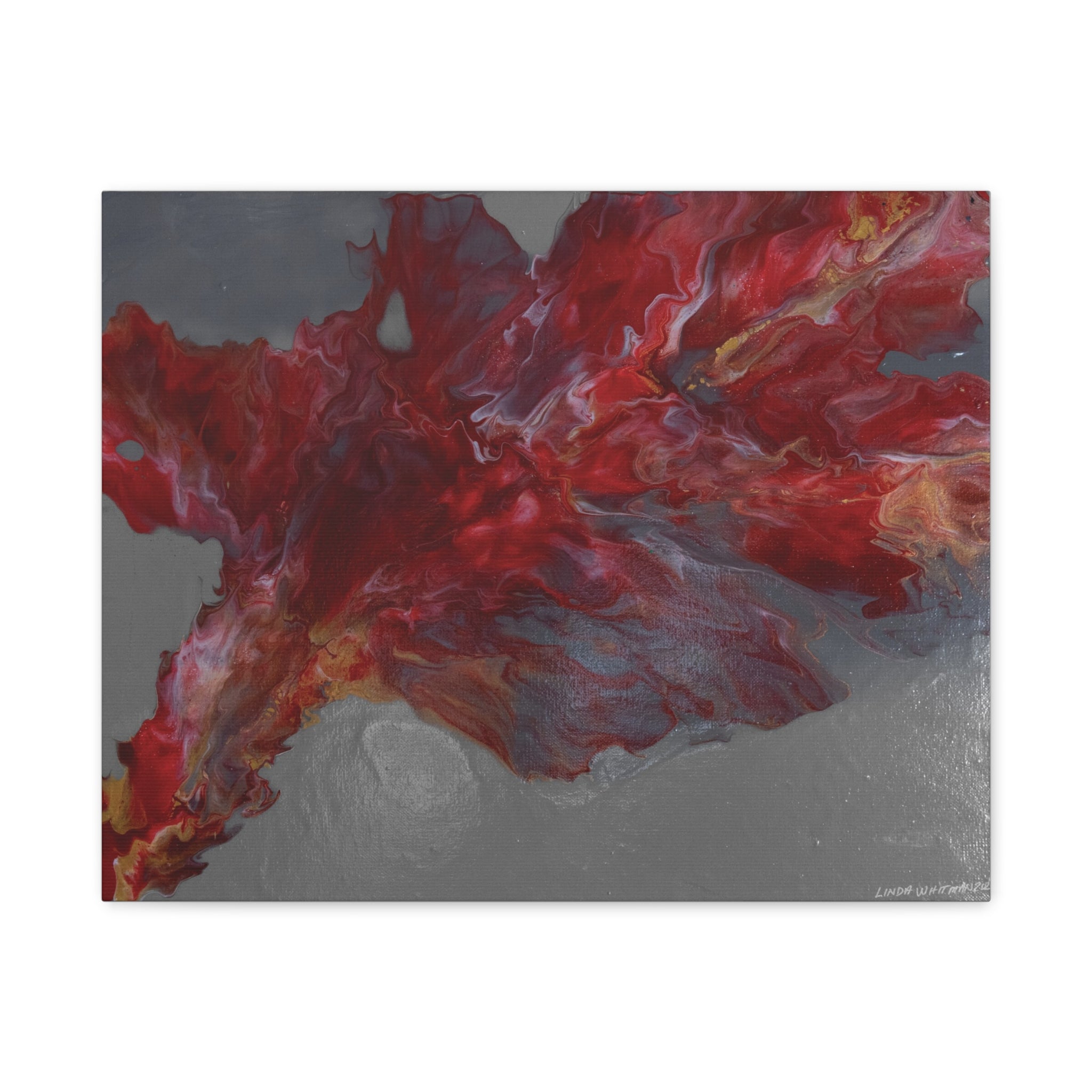 Stormy Embers Burst – Matte Stretched Wall Print