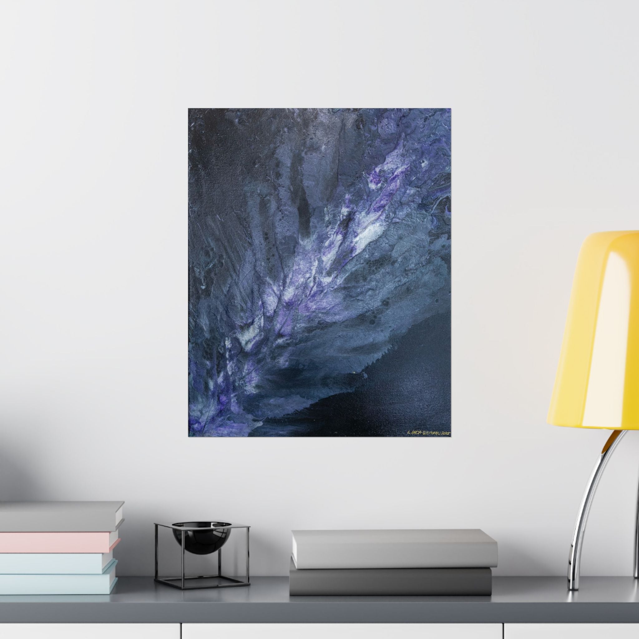 Purple Nebula - Matte Poster