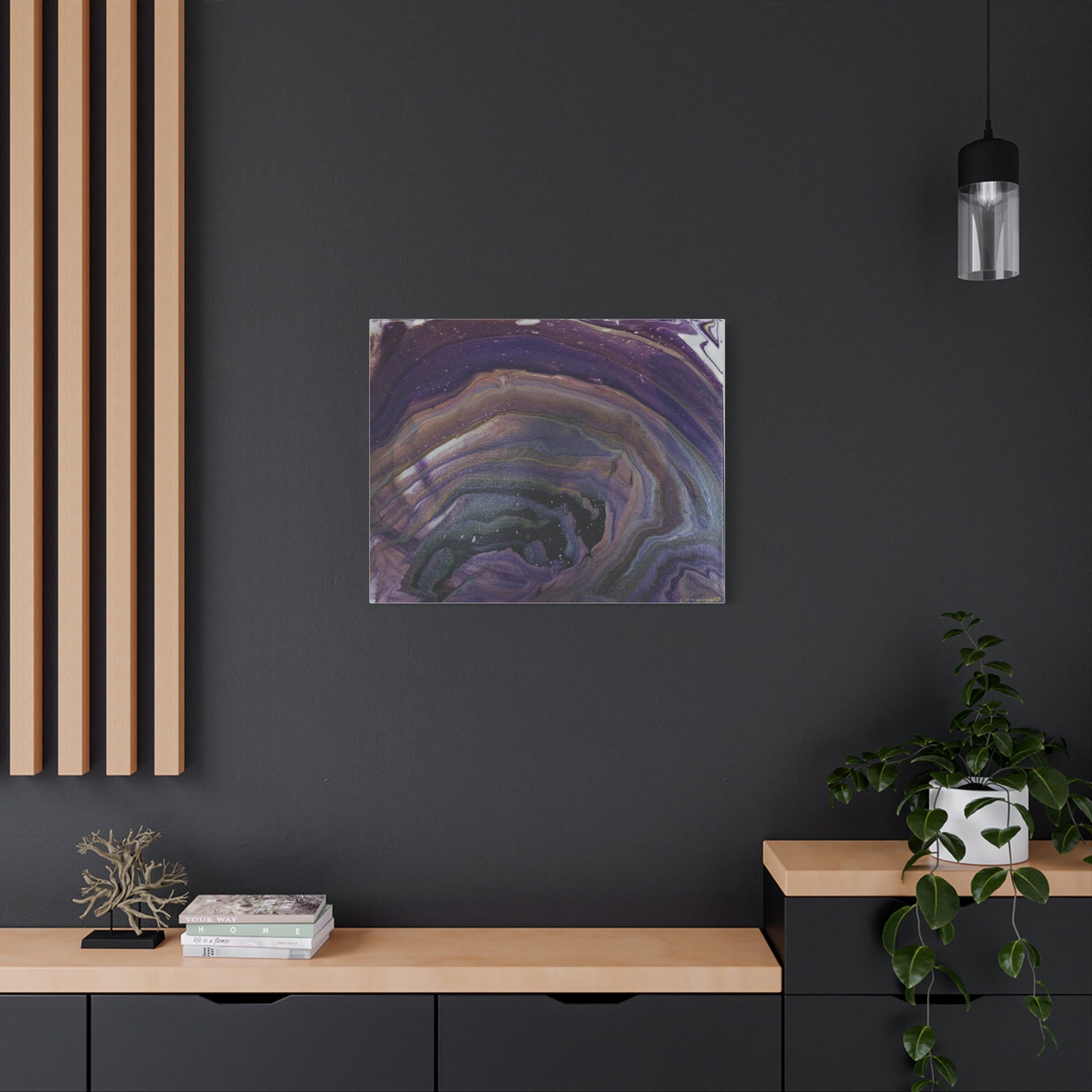 Purple Agate — Stretched Canvas