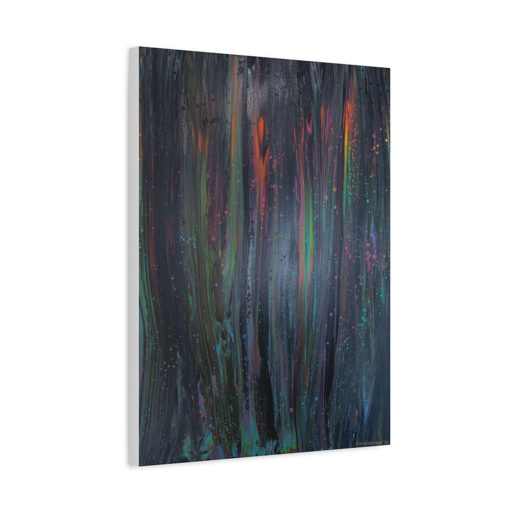 Rainbow Drip  — Stretched Canvas