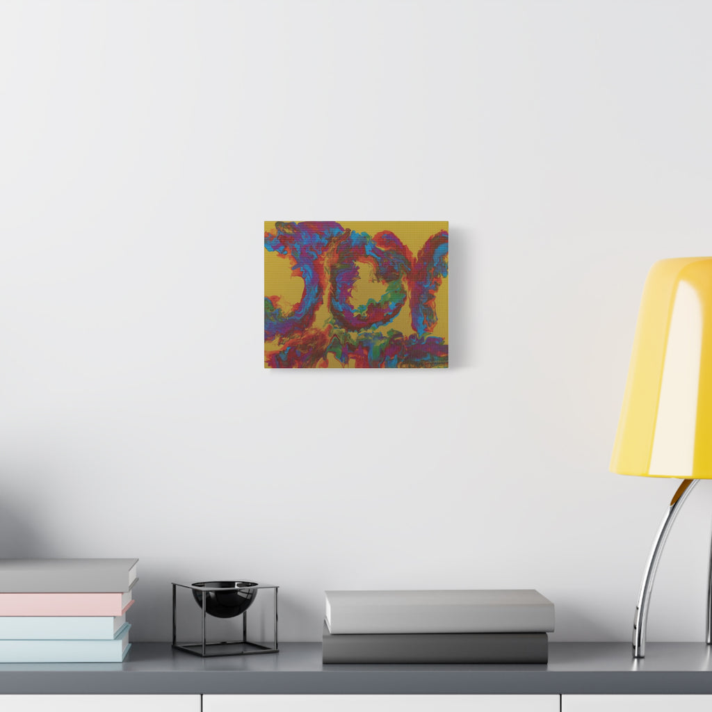"JOY"  — Vibrant Rainbow Wall Art