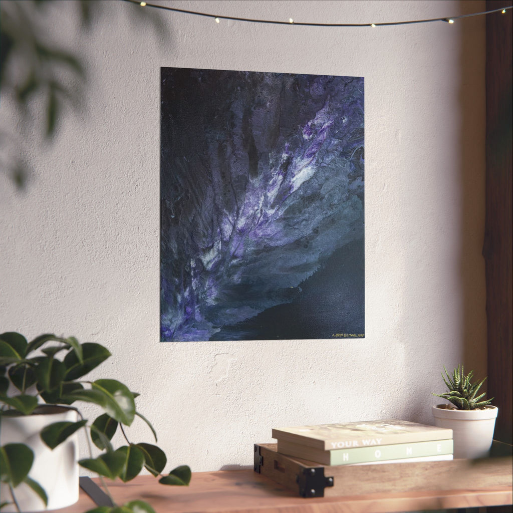 Purple Nebula - Matte Poster