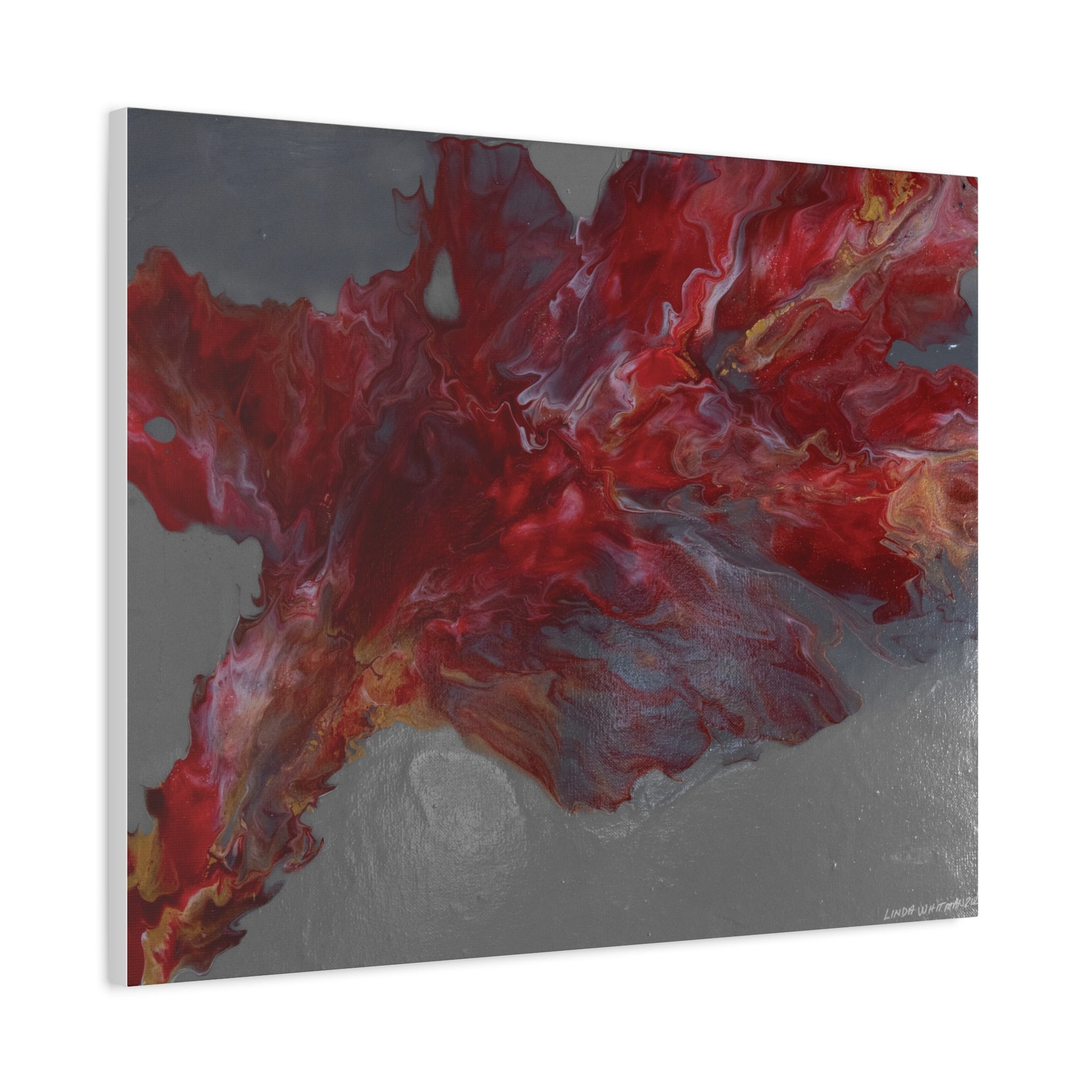 Stormy Embers Burst – Matte Stretched Wall Print