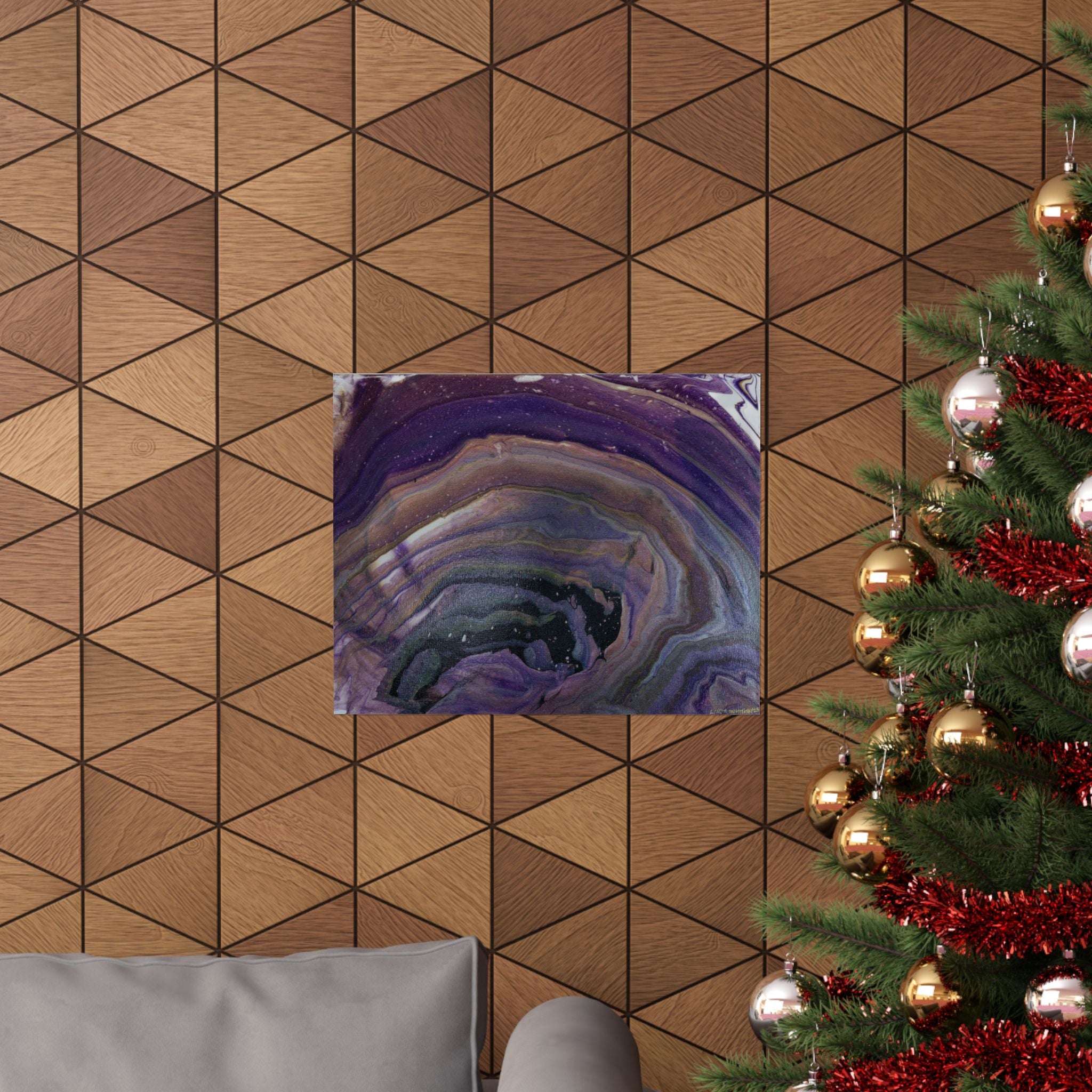 Purple Agate - Matte Poster