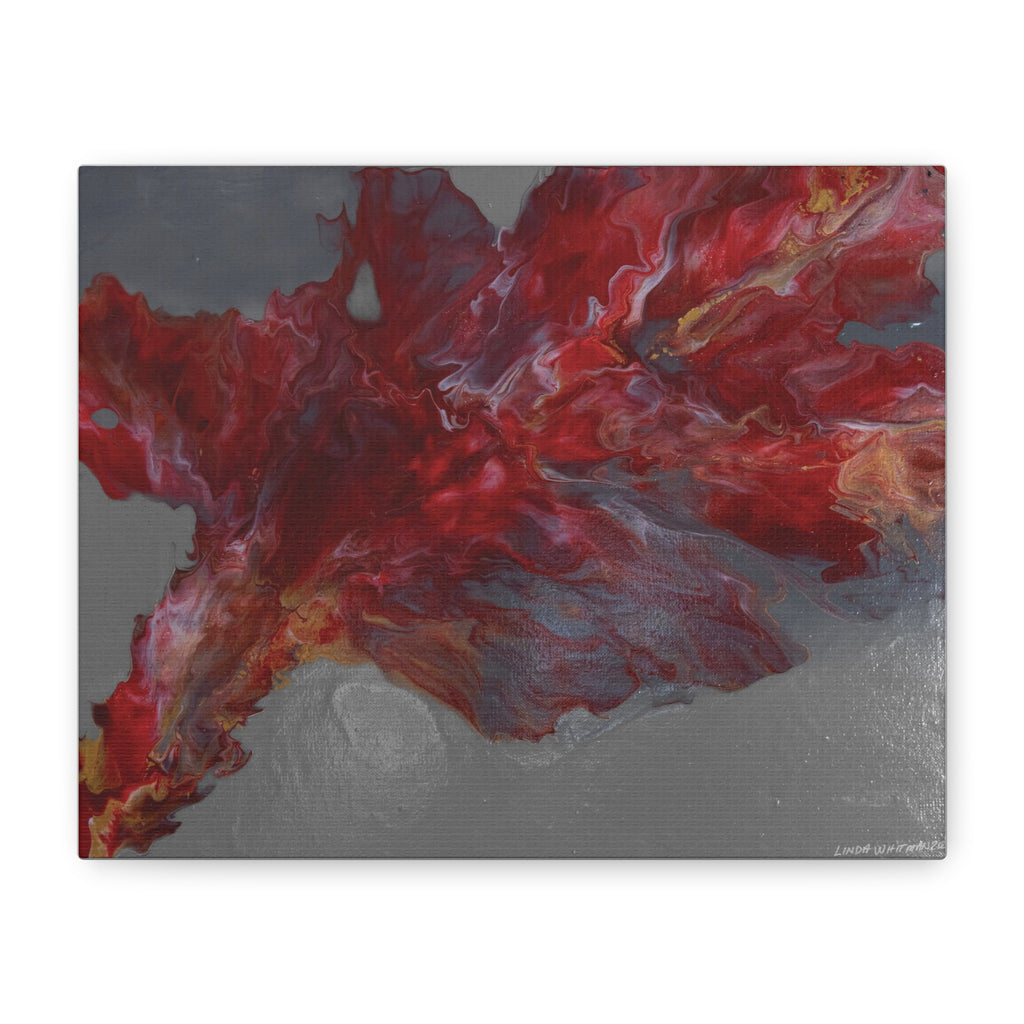 Stormy Embers Burst – Matte Stretched Wall Print