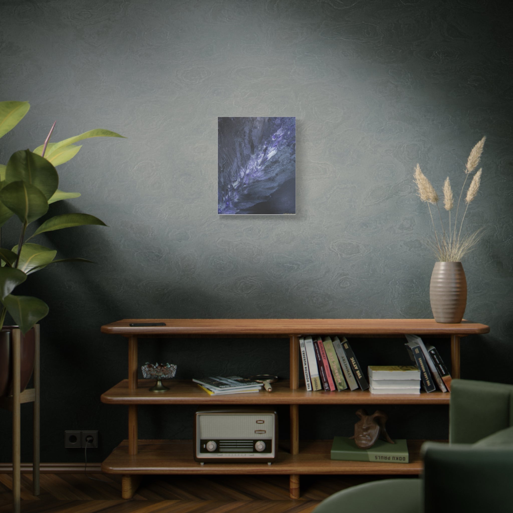 Purple Nebula — Matte Stretched Wall Art
