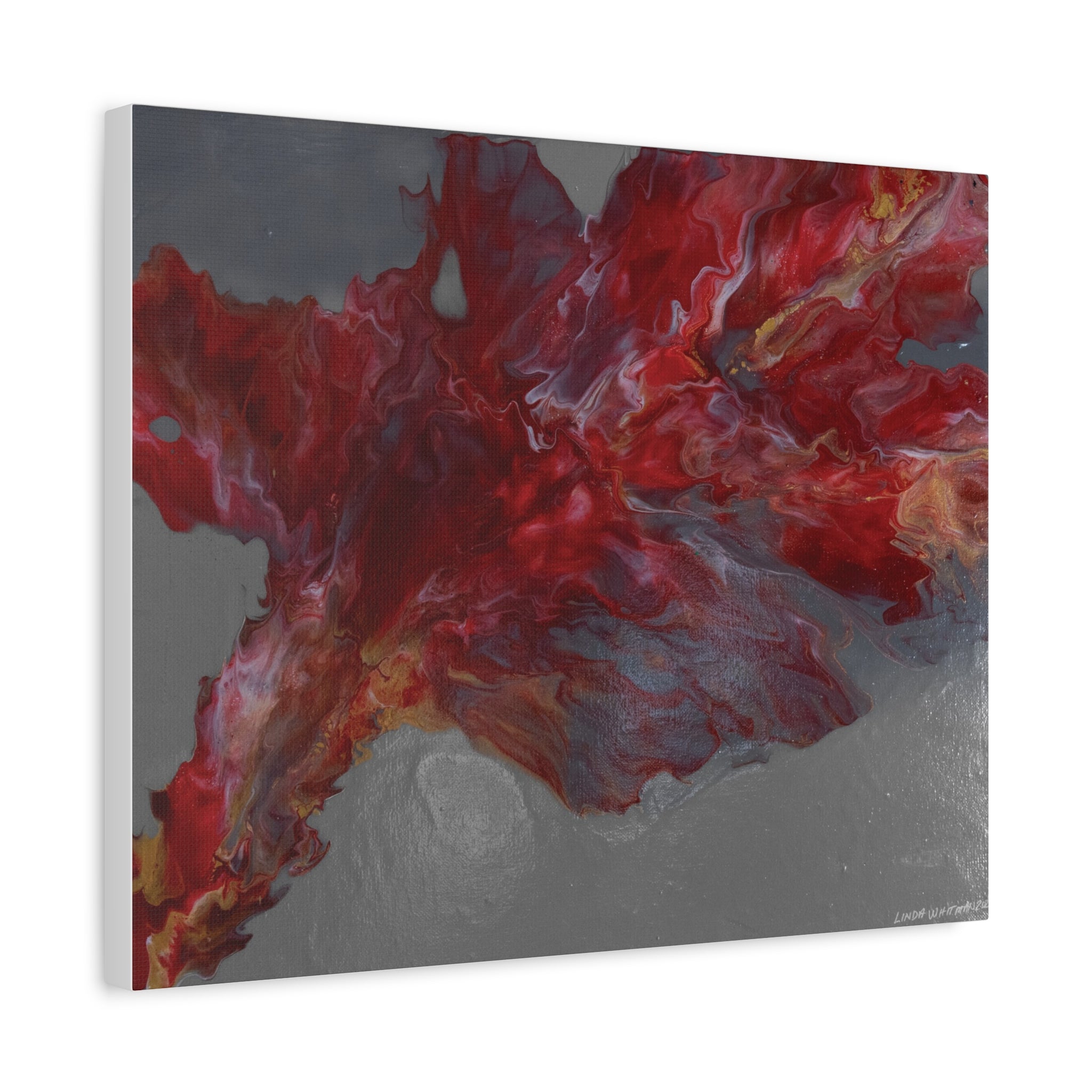 Stormy Embers Burst – Matte Stretched Wall Print
