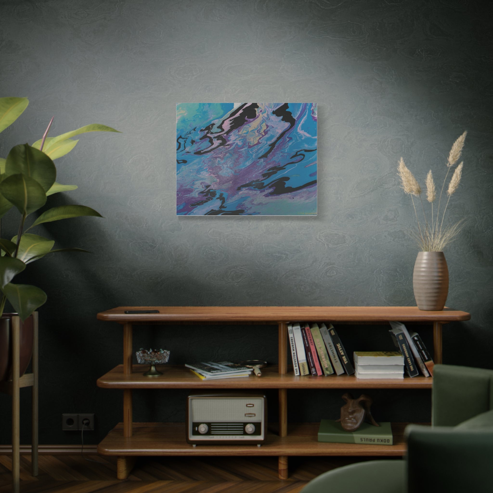 Ocean Swirl – Matte Stretched Canvas