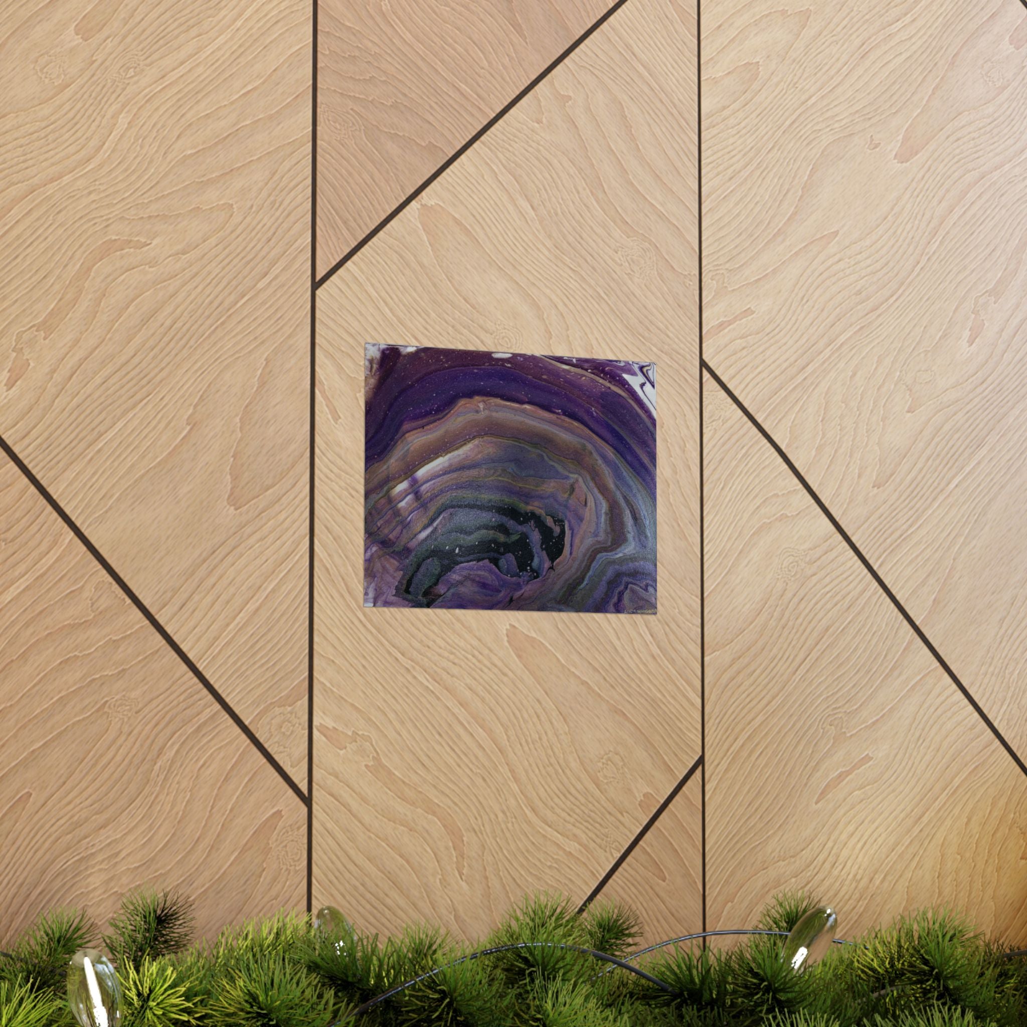 Purple Agate - Matte Poster