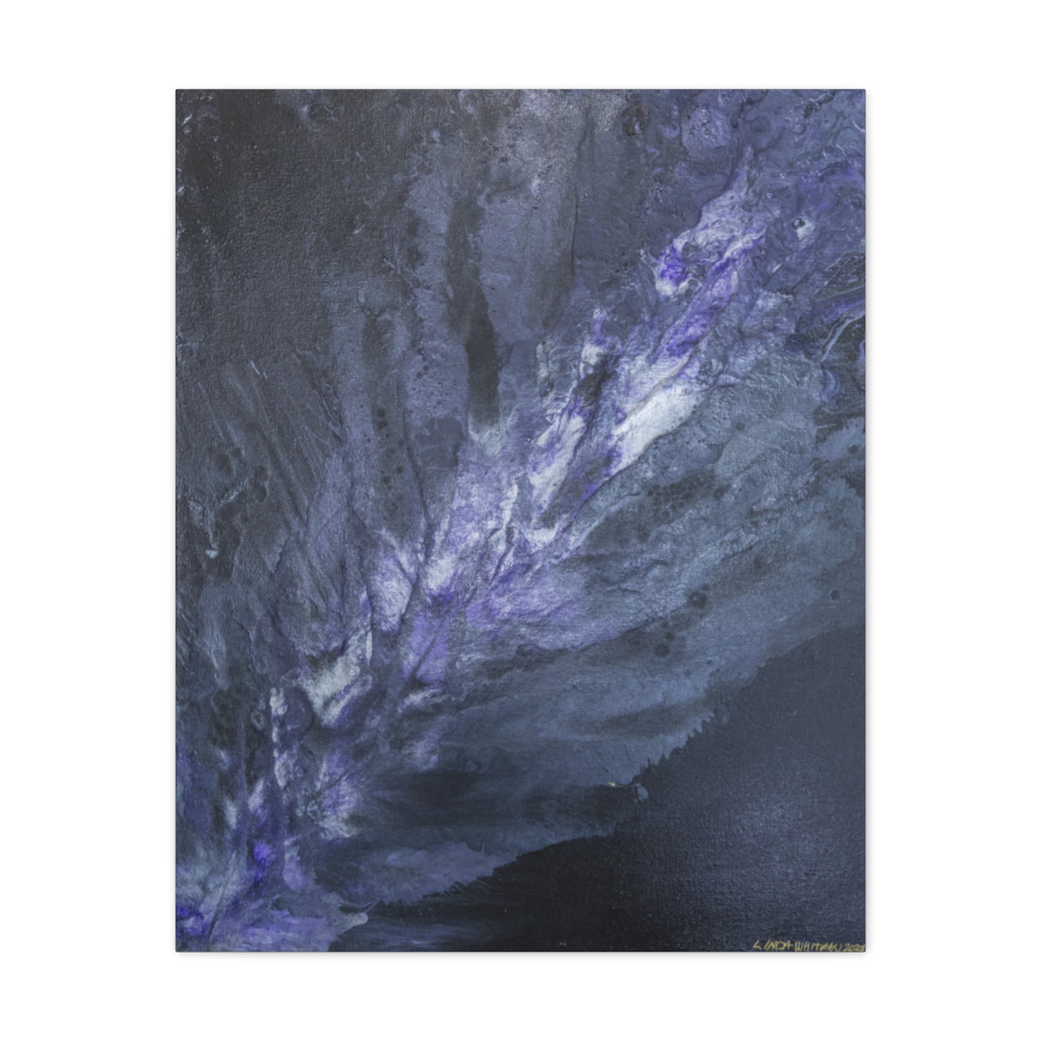 Purple Nebula — Matte Stretched Wall Art