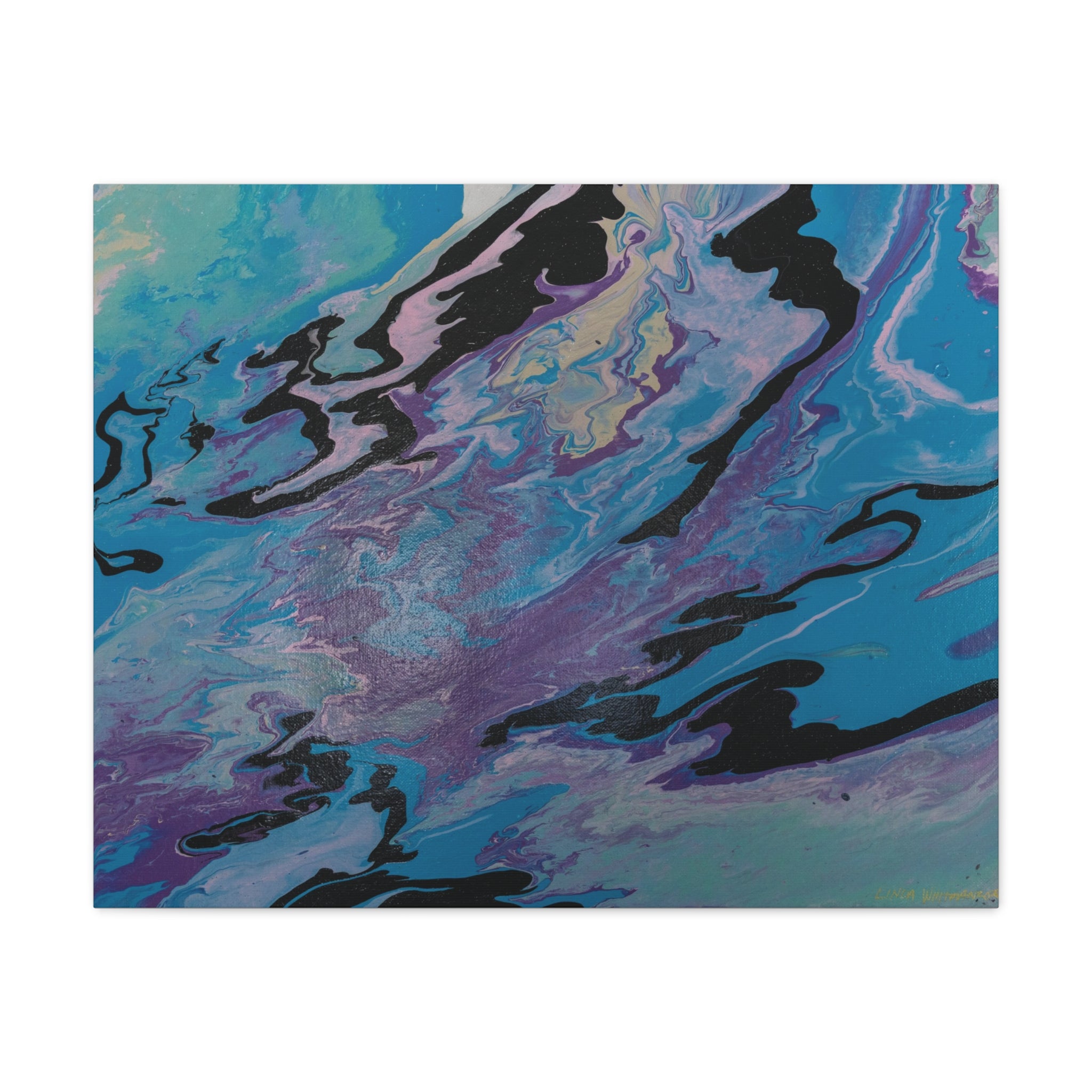 Ocean Swirl – Matte Stretched Canvas