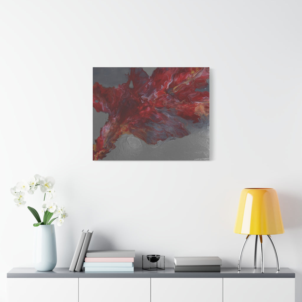Stormy Embers Burst – Matte Stretched Wall Print