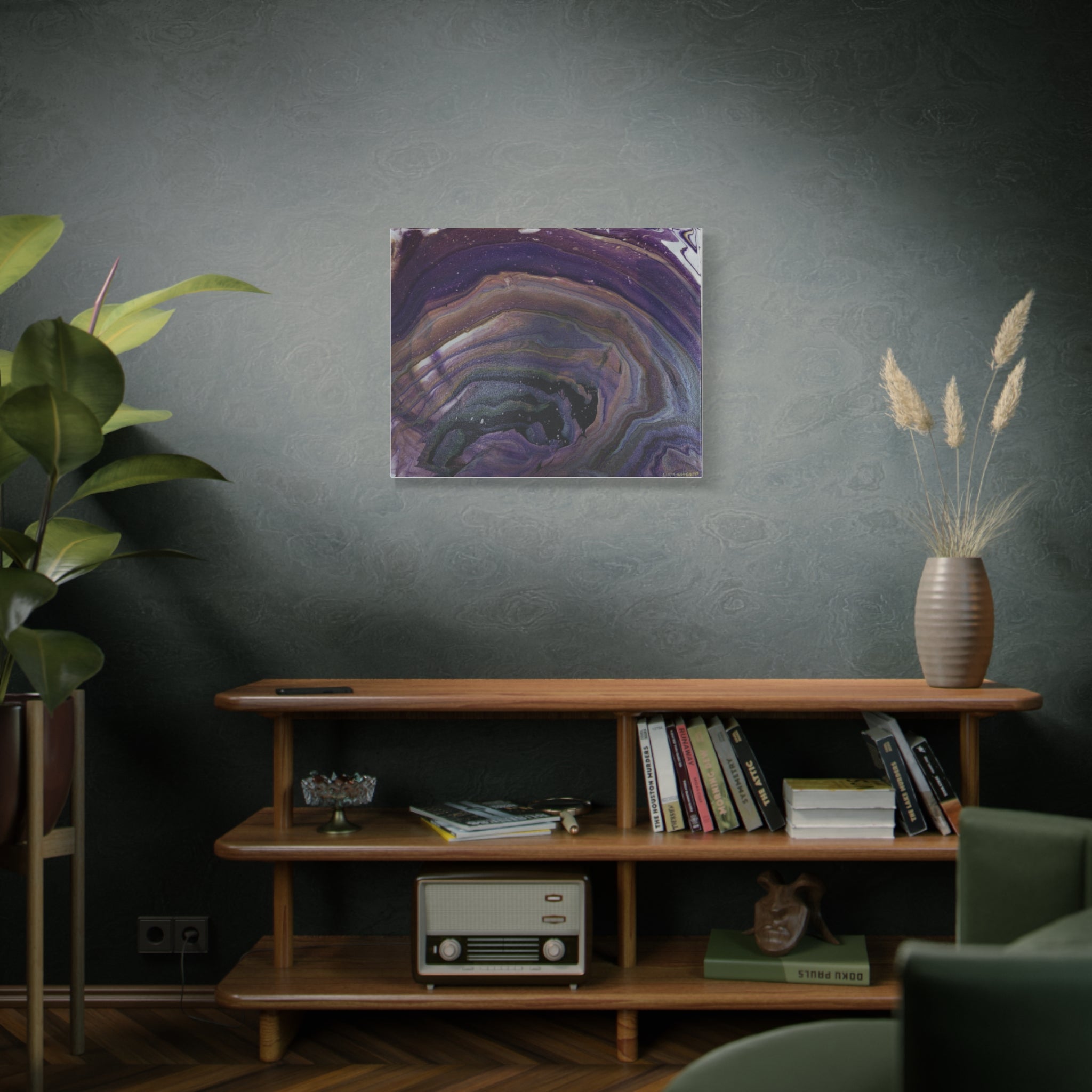 Purple Agate — Stretched Canvas