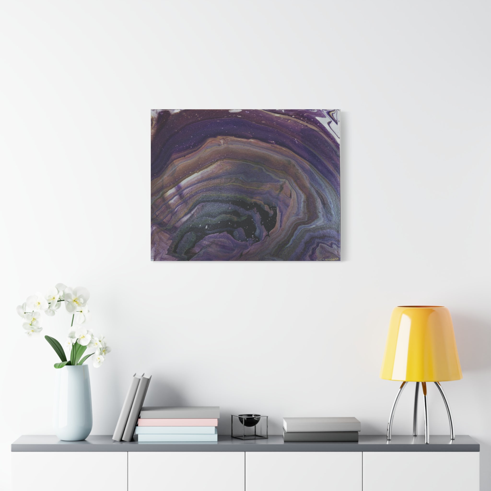 Purple Agate — Stretched Canvas