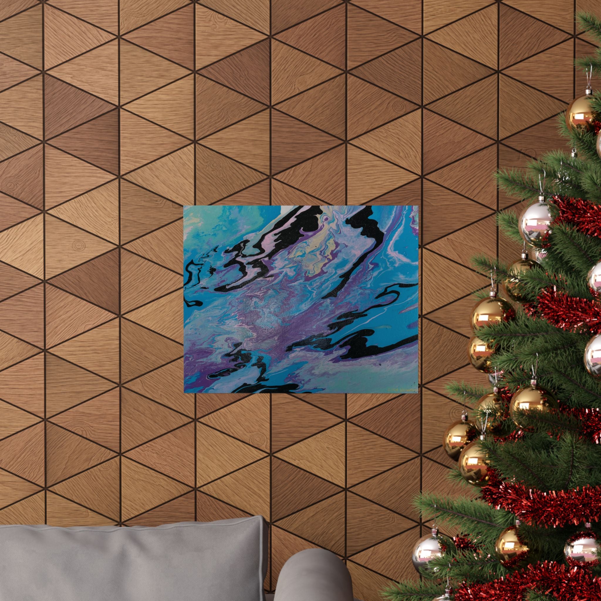 Ocean Swirl - Matte Poster