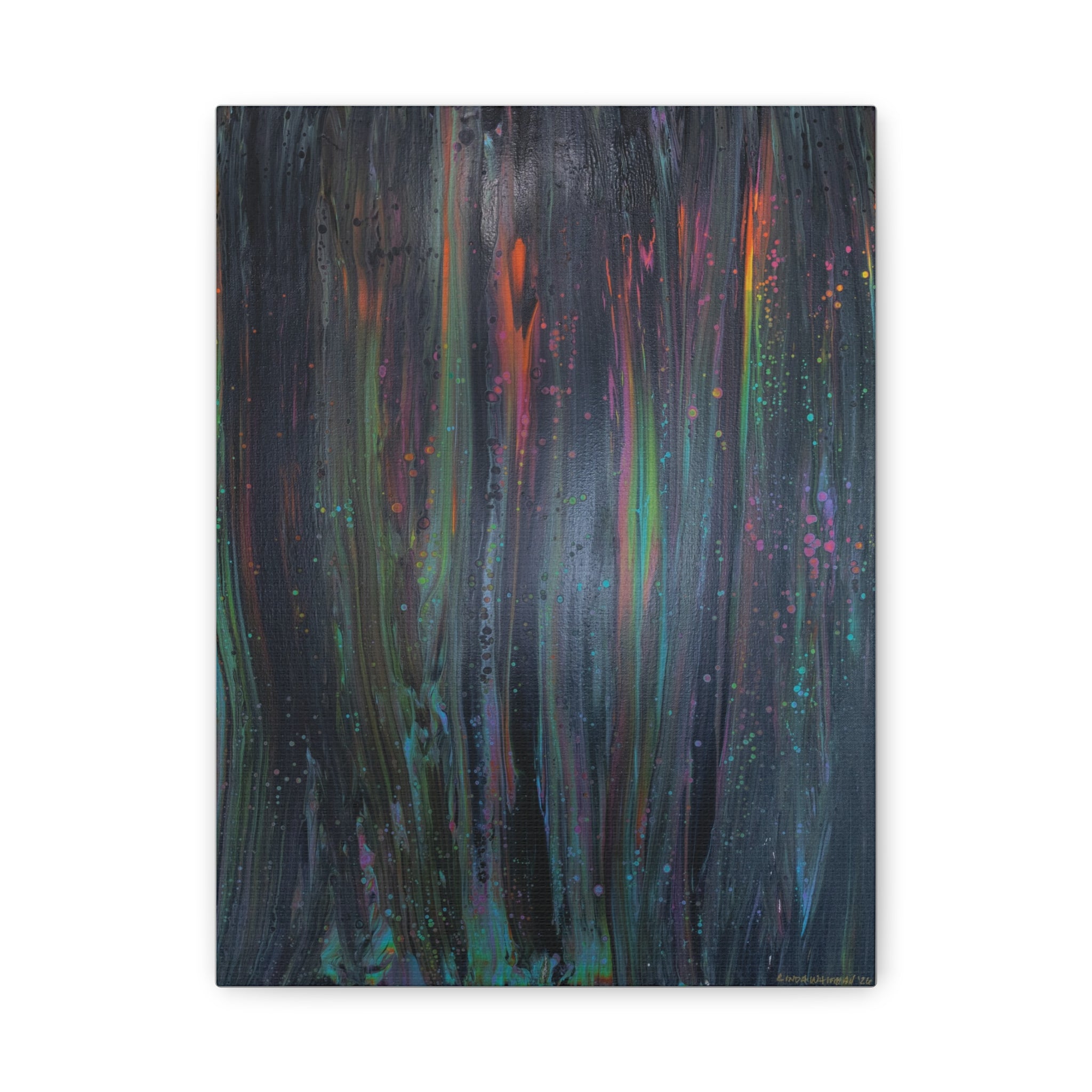 Rainbow Drip  — Stretched Canvas