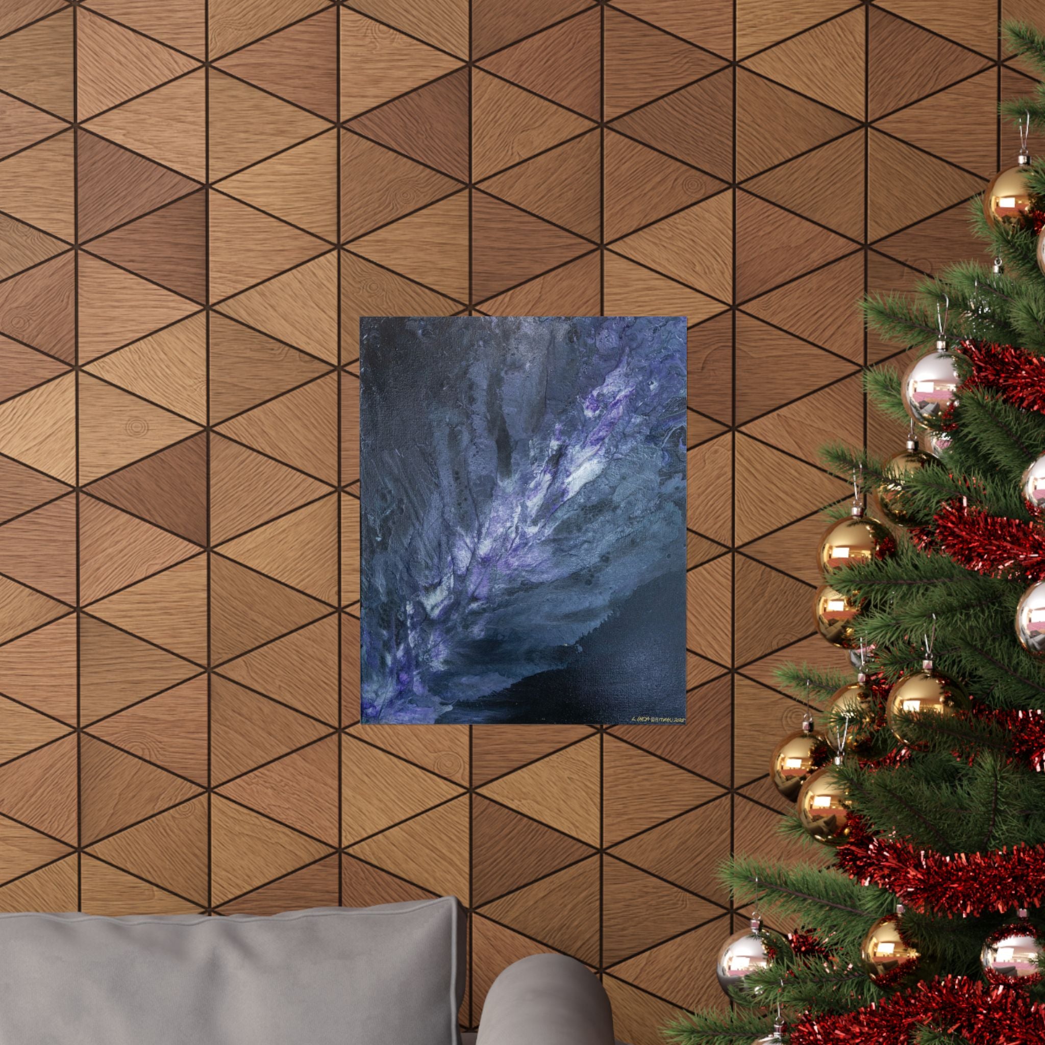 Purple Nebula - Matte Poster
